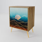 LUNAR SECRETS Sideboard mit 1 Tür in Eiche-Optik