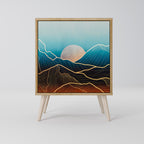 LUNAR SECRETS Sideboard mit 1 Tür in Eiche-Optik