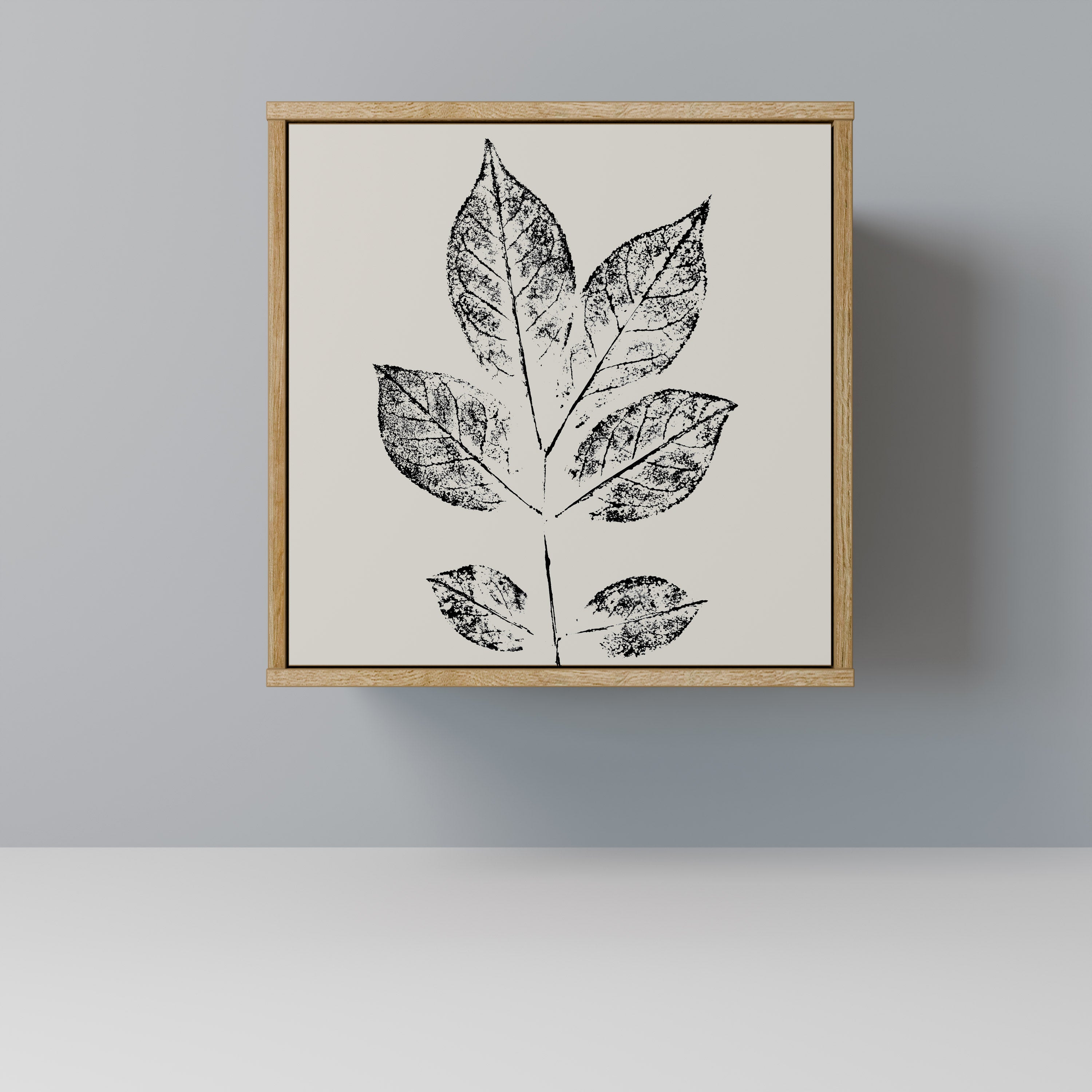 LEAFY STAMPS Sideboard mit 1 Tür in Eiche-Optik