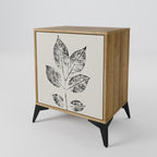 LEAFY STAMPS 1-Door Sideboard in Oak Effect