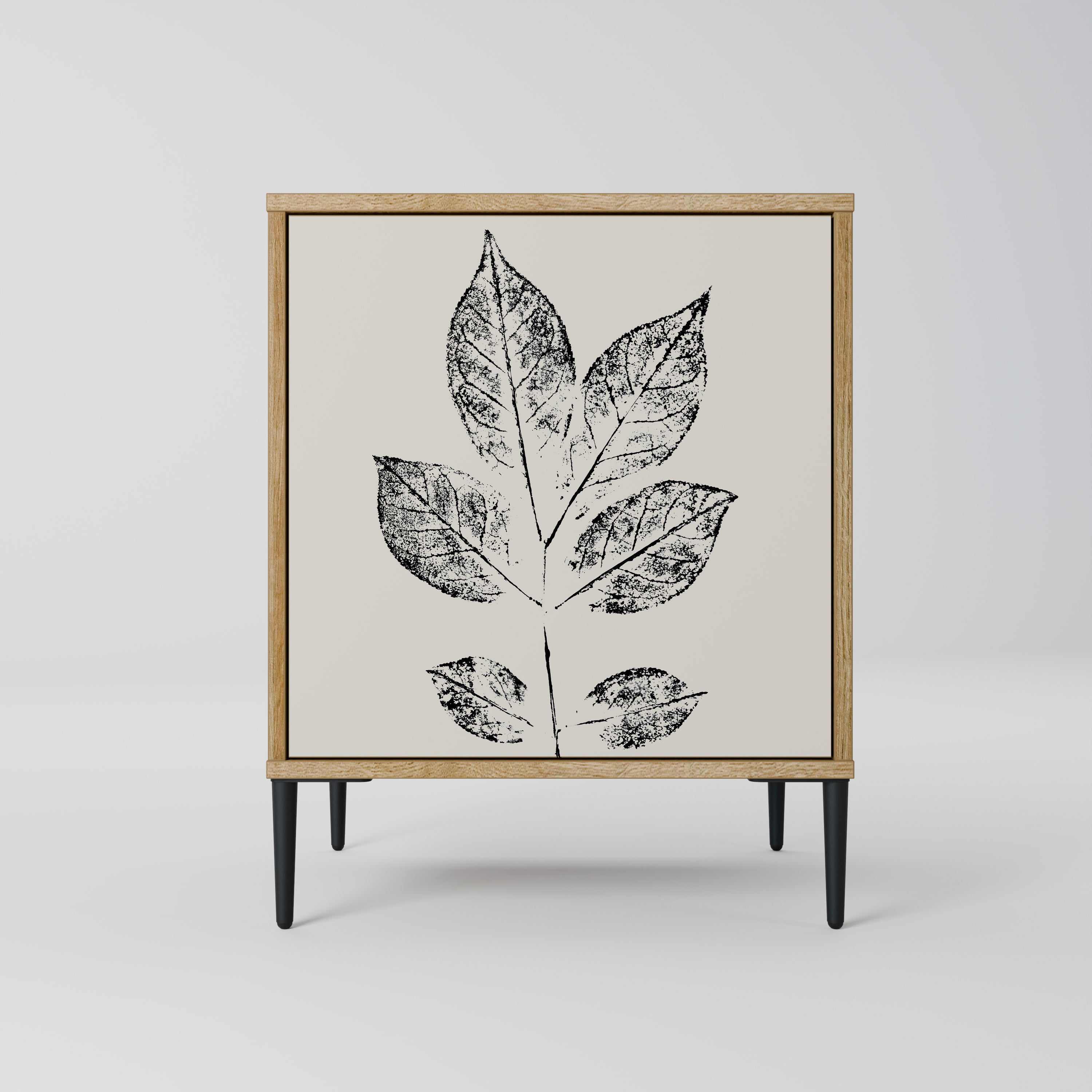 LEAFY STAMPS Sideboard mit 1 Tür in Eiche-Optik