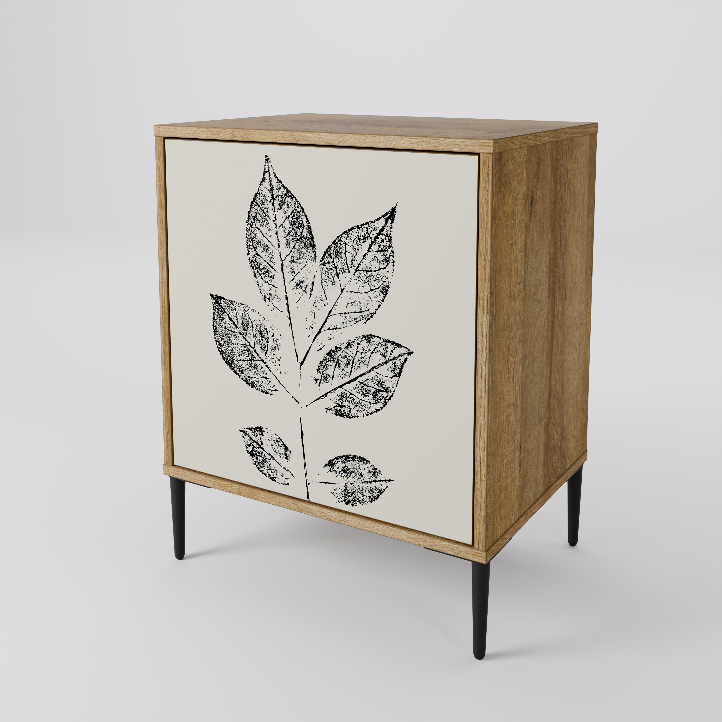 LEAFY STAMPS Sideboard mit 1 Tür in Eiche-Optik