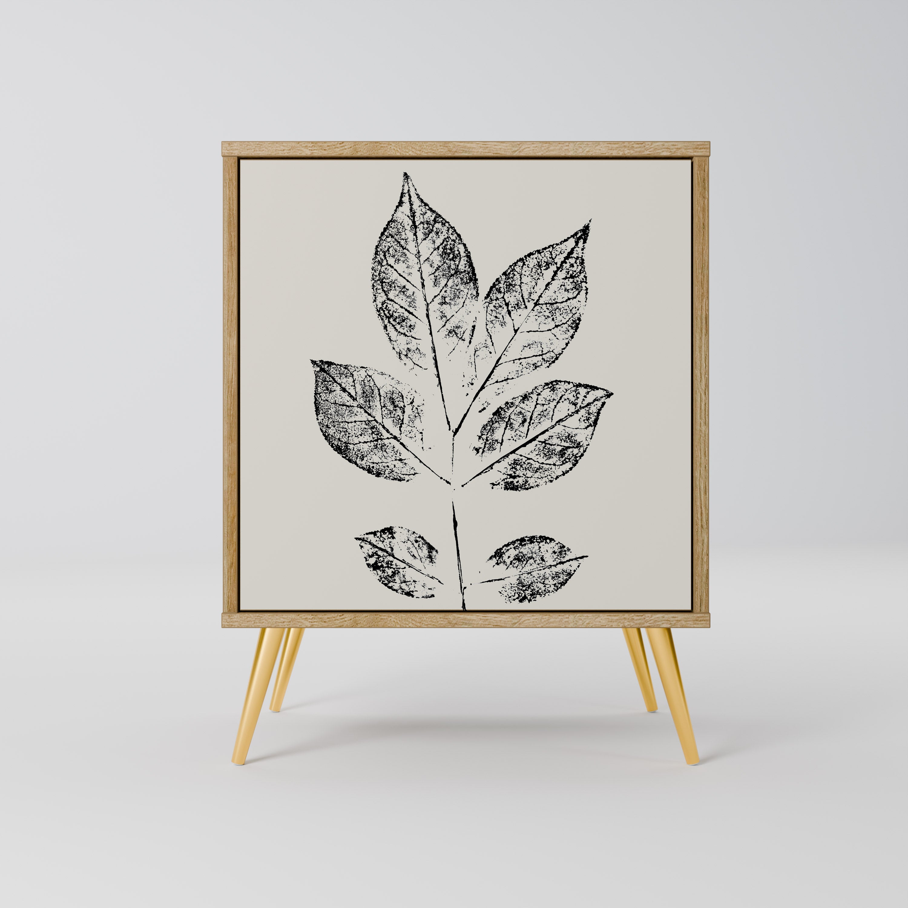 LEAFY STAMPS Sideboard mit 1 Tür in Eiche-Optik