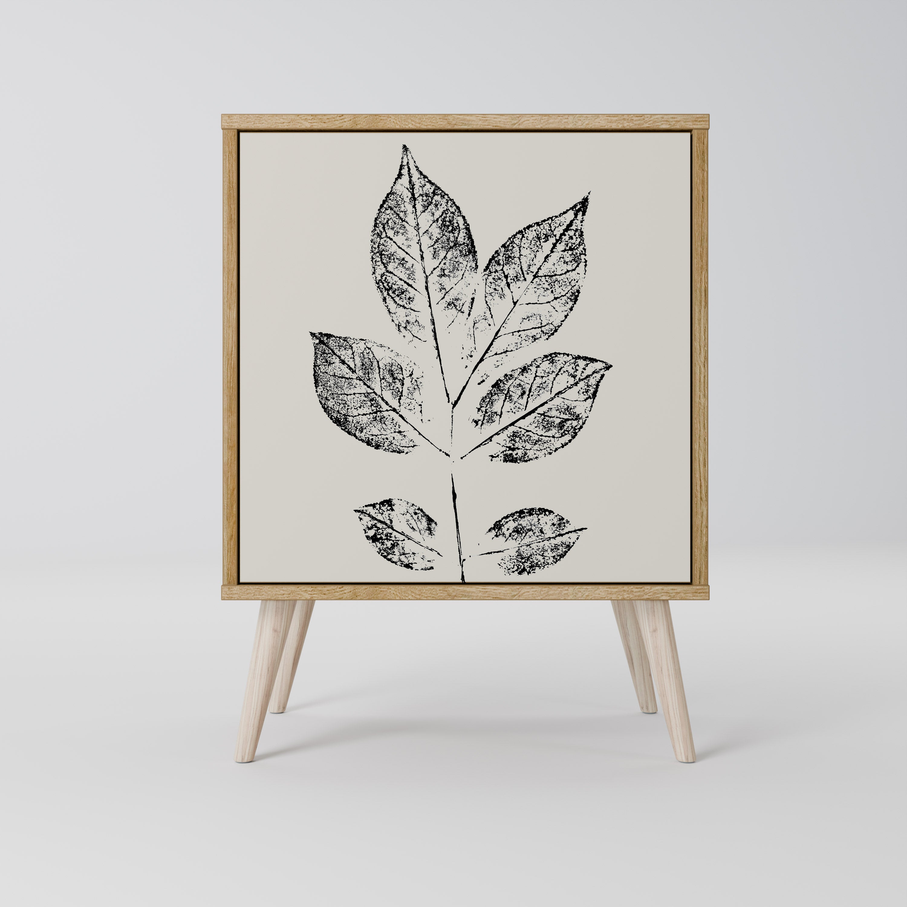 LEAFY STAMPS Sideboard mit 1 Tür in Eiche-Optik