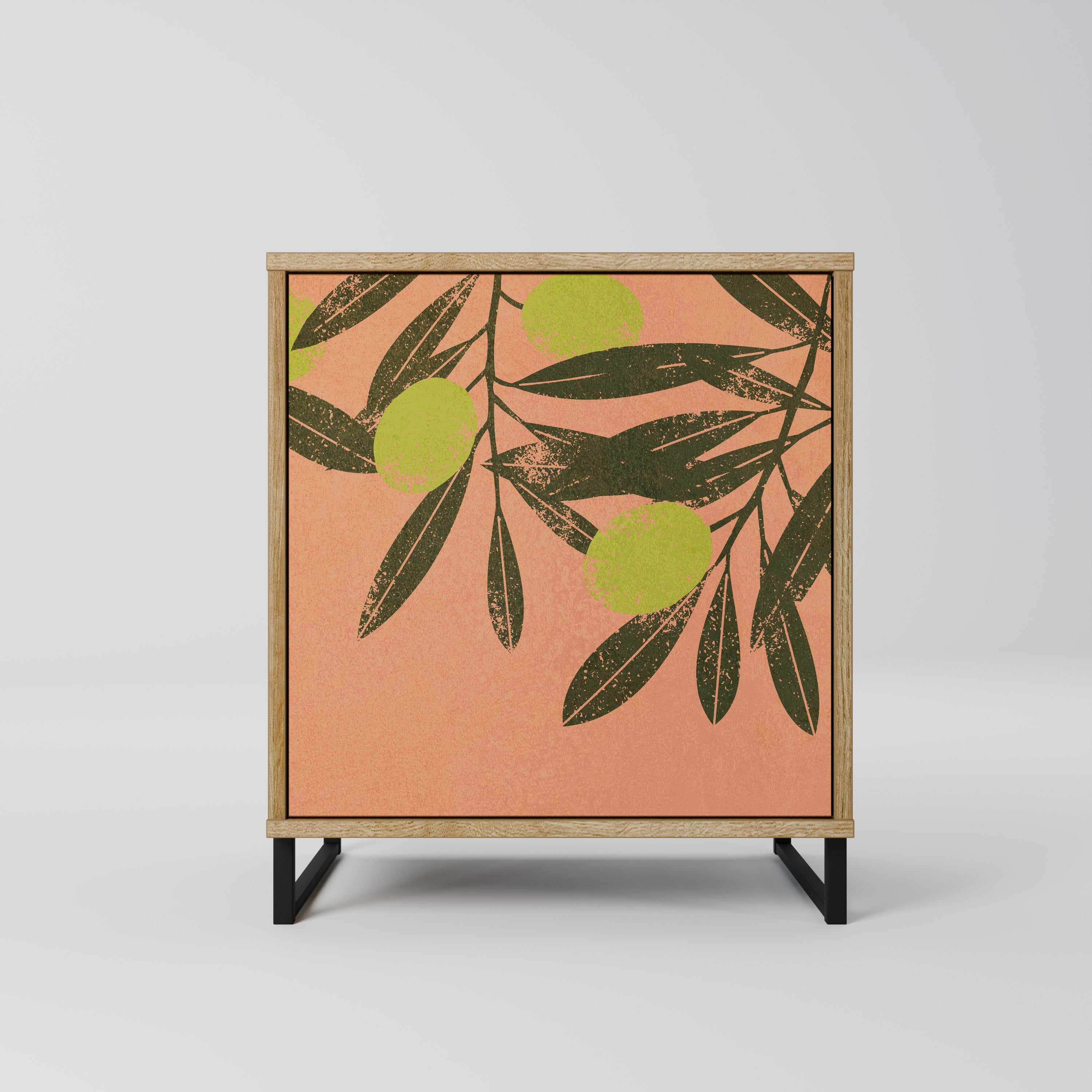 JUICY OLIVES Sideboard mit 1 Tür in Eiche-Optik