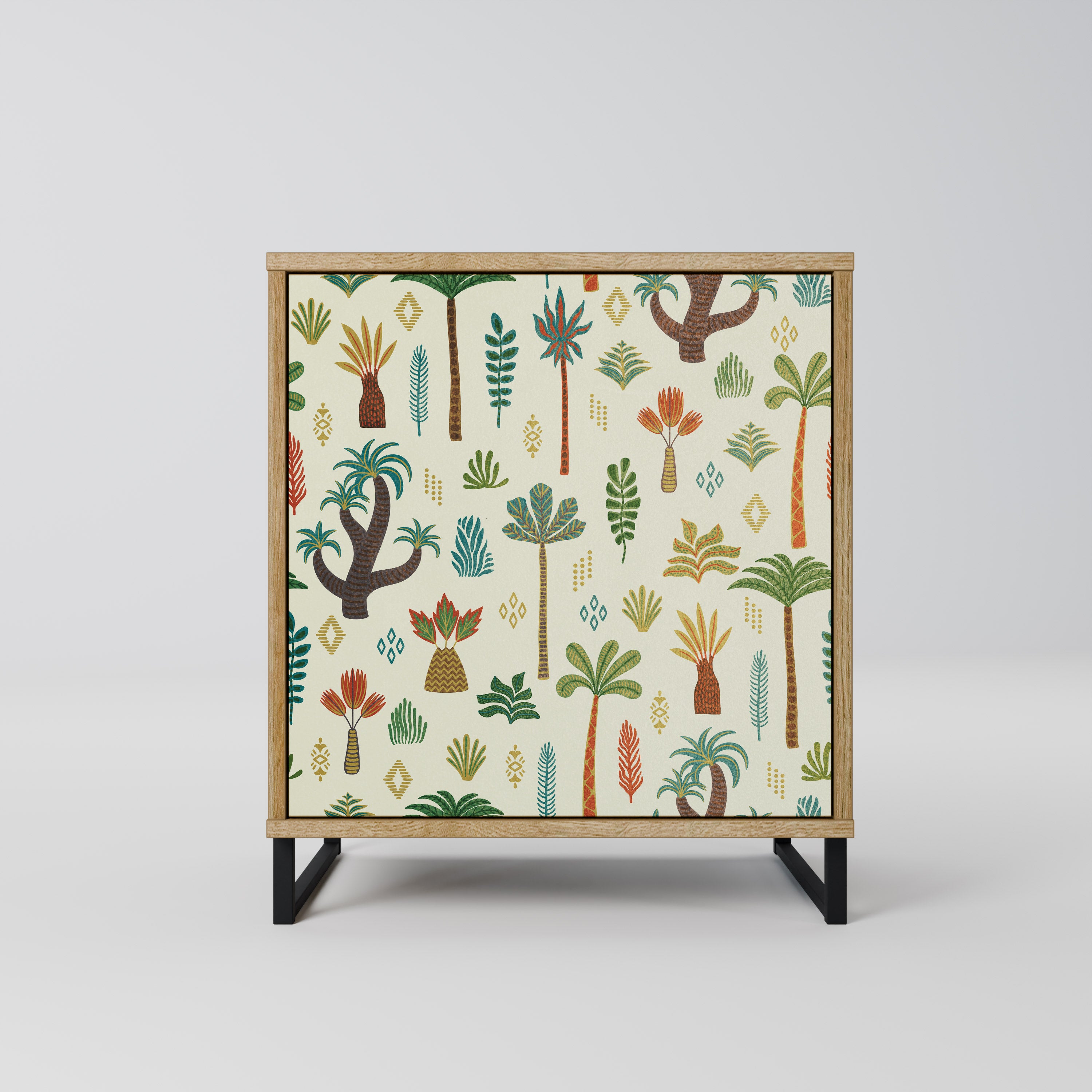PALM SPRING Sideboard mit 1 Tür in Eiche-Optik