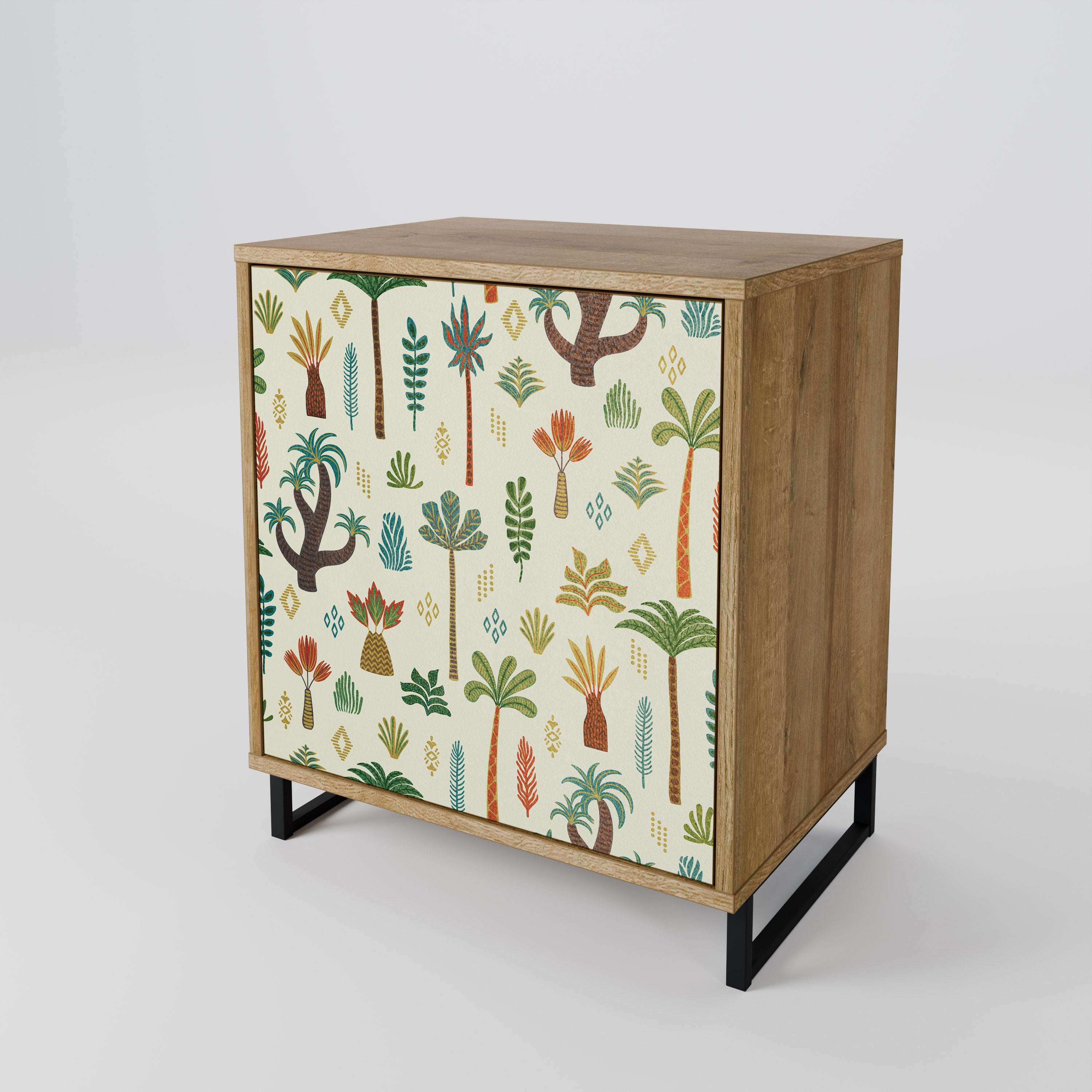 PALM SPRING Sideboard mit 1 Tür in Eiche-Optik