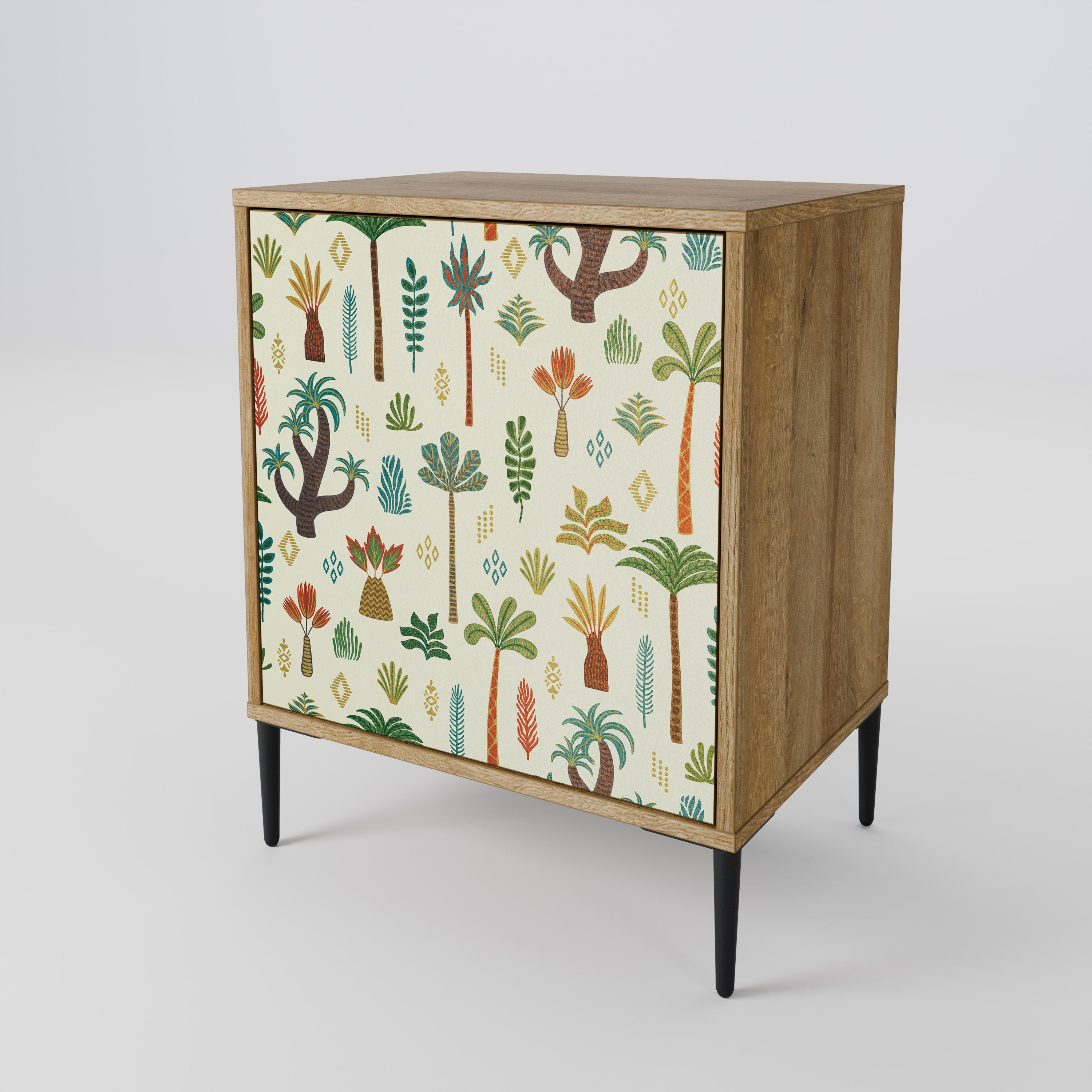 PALM SPRING Sideboard mit 1 Tür in Eiche-Optik
