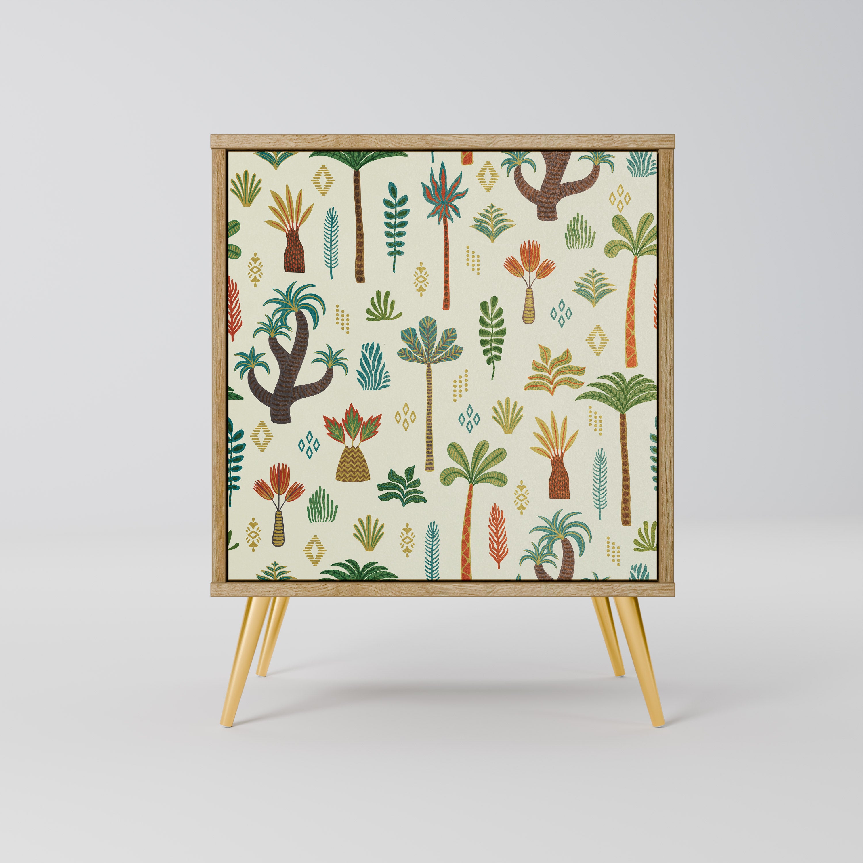 PALM SPRING Sideboard mit 1 Tür in Eiche-Optik