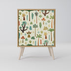 PALM SPRING Sideboard mit 1 Tür in Eiche-Optik