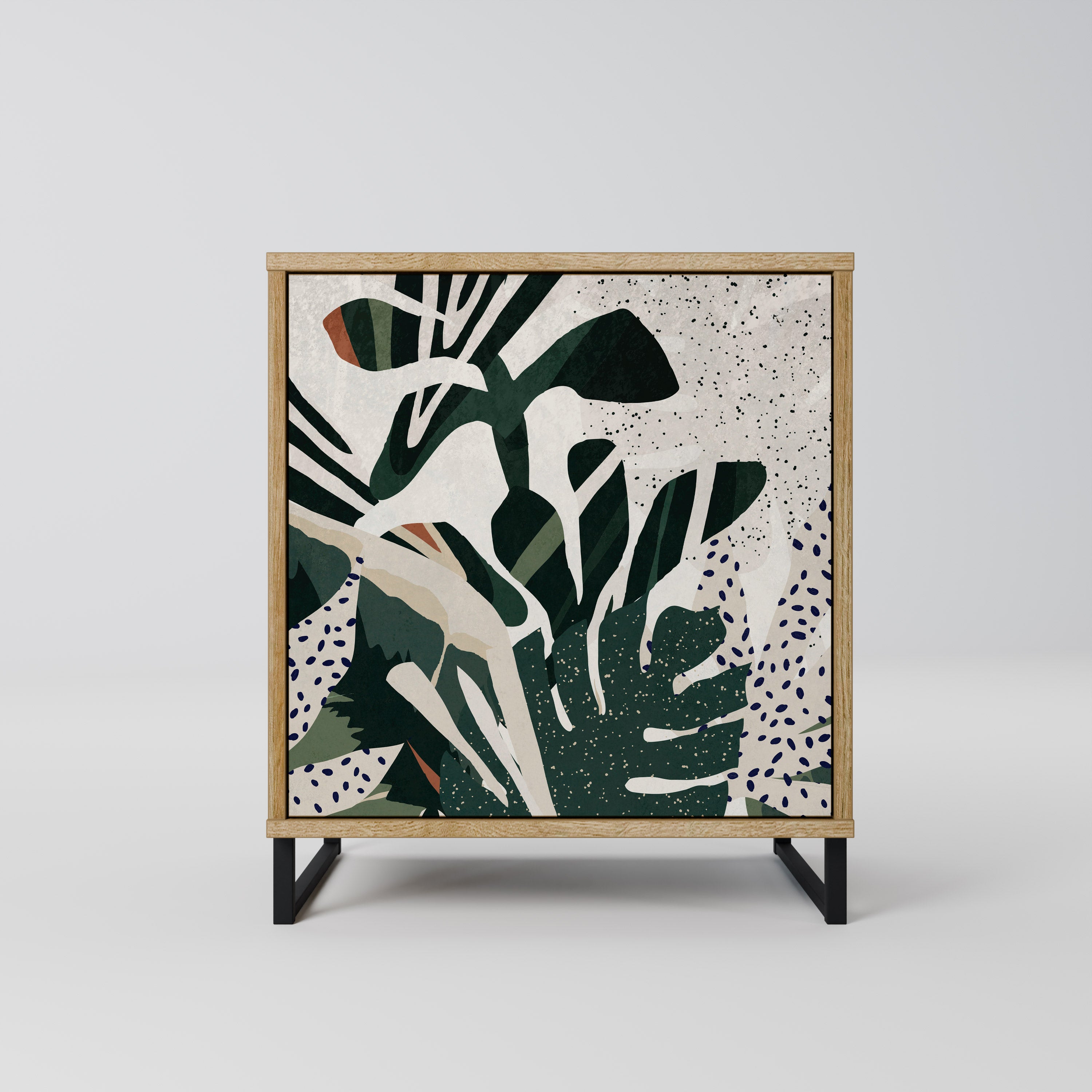 VERDURE FORMATION Sideboard mit 1 Tür in Eiche-Optik