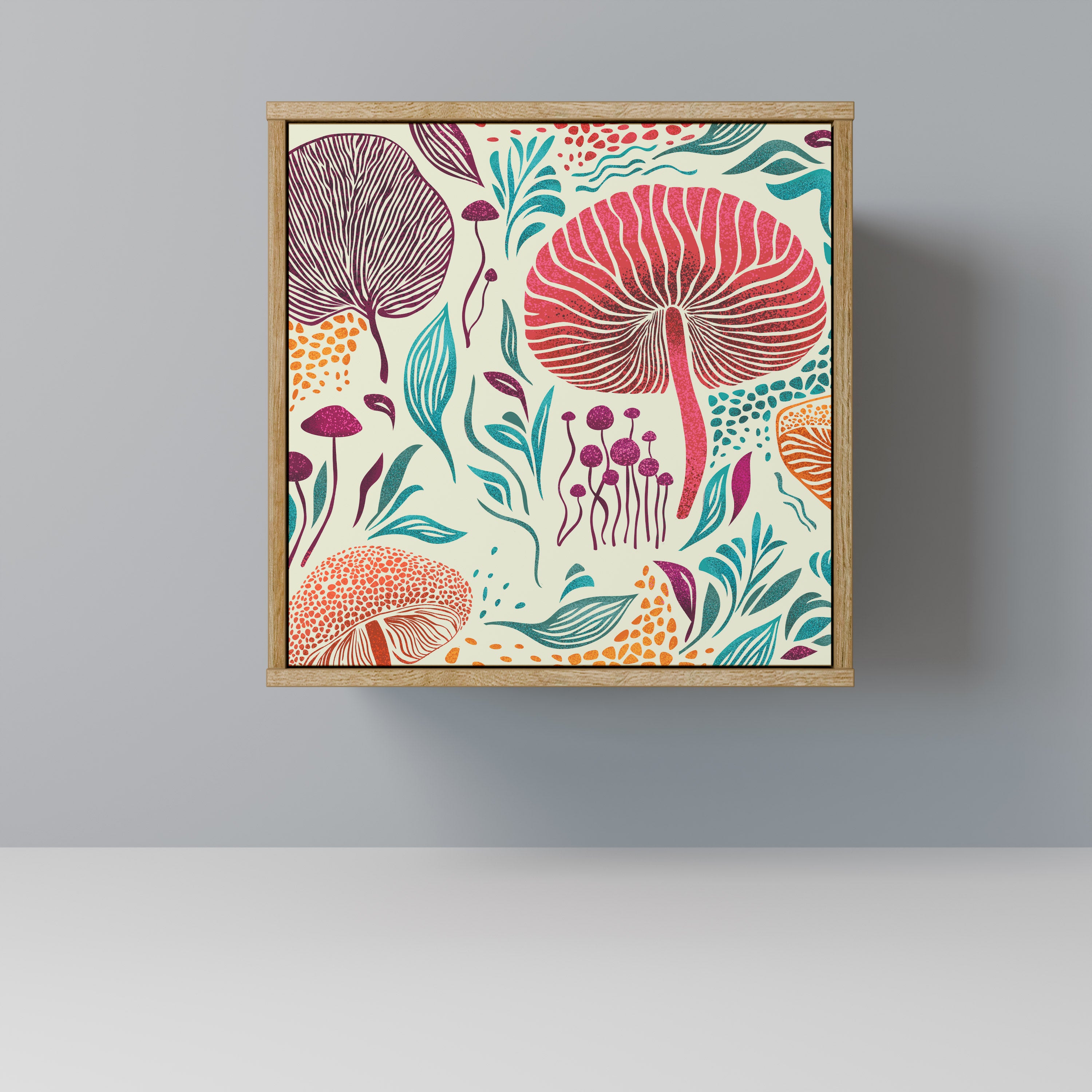 FUNGUS FANTASY Sideboard mit 1 Tür in Eiche-Optik