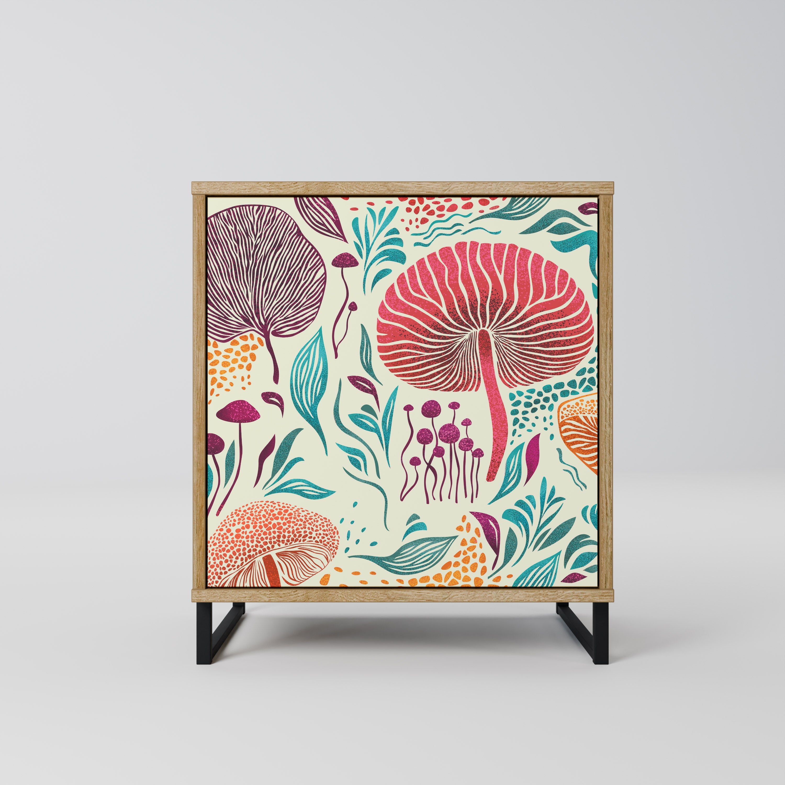 FUNGUS FANTASY Sideboard mit 1 Tür in Eiche-Optik