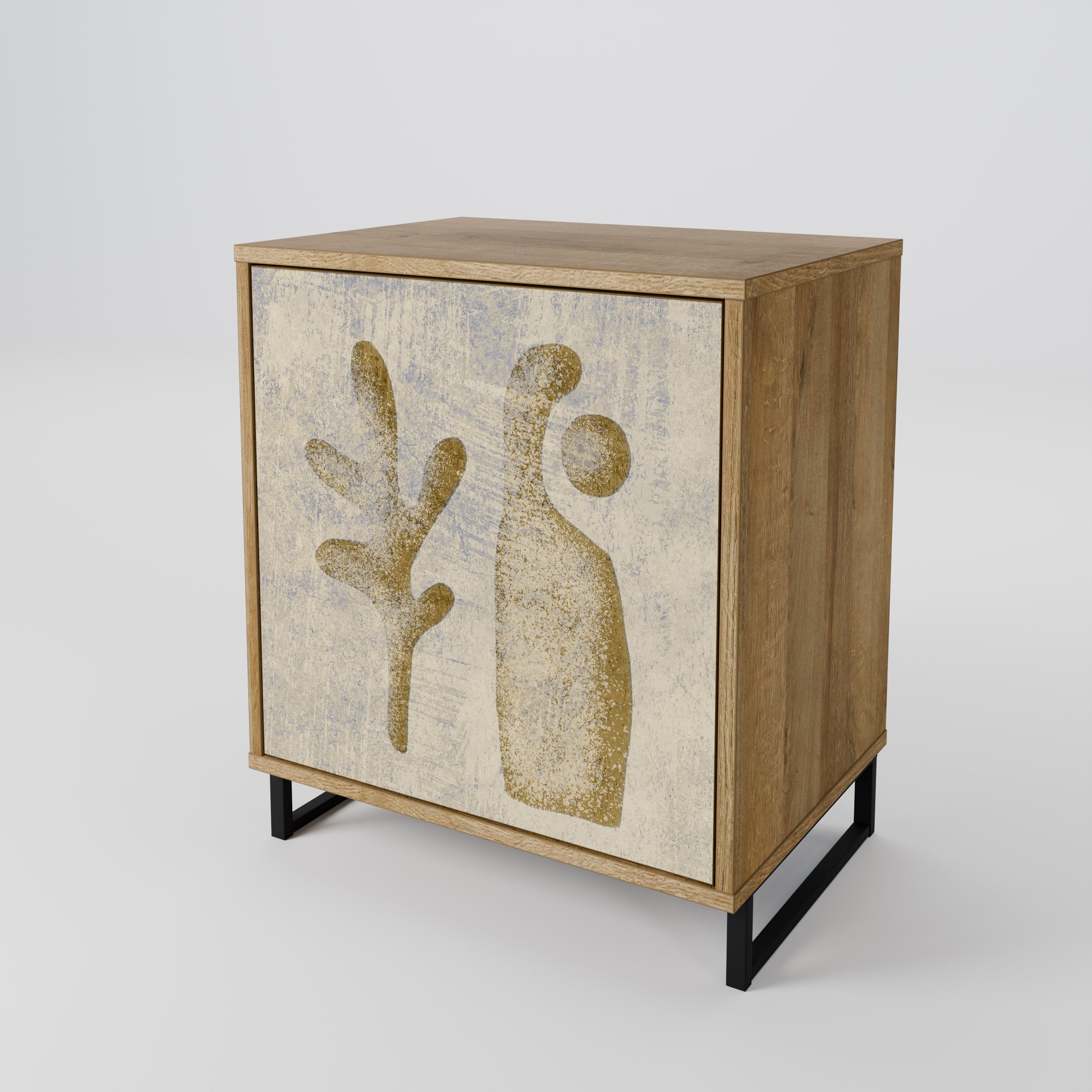 SAND SCULPTURES Sideboard mit 1 Tür in Eiche-Optik