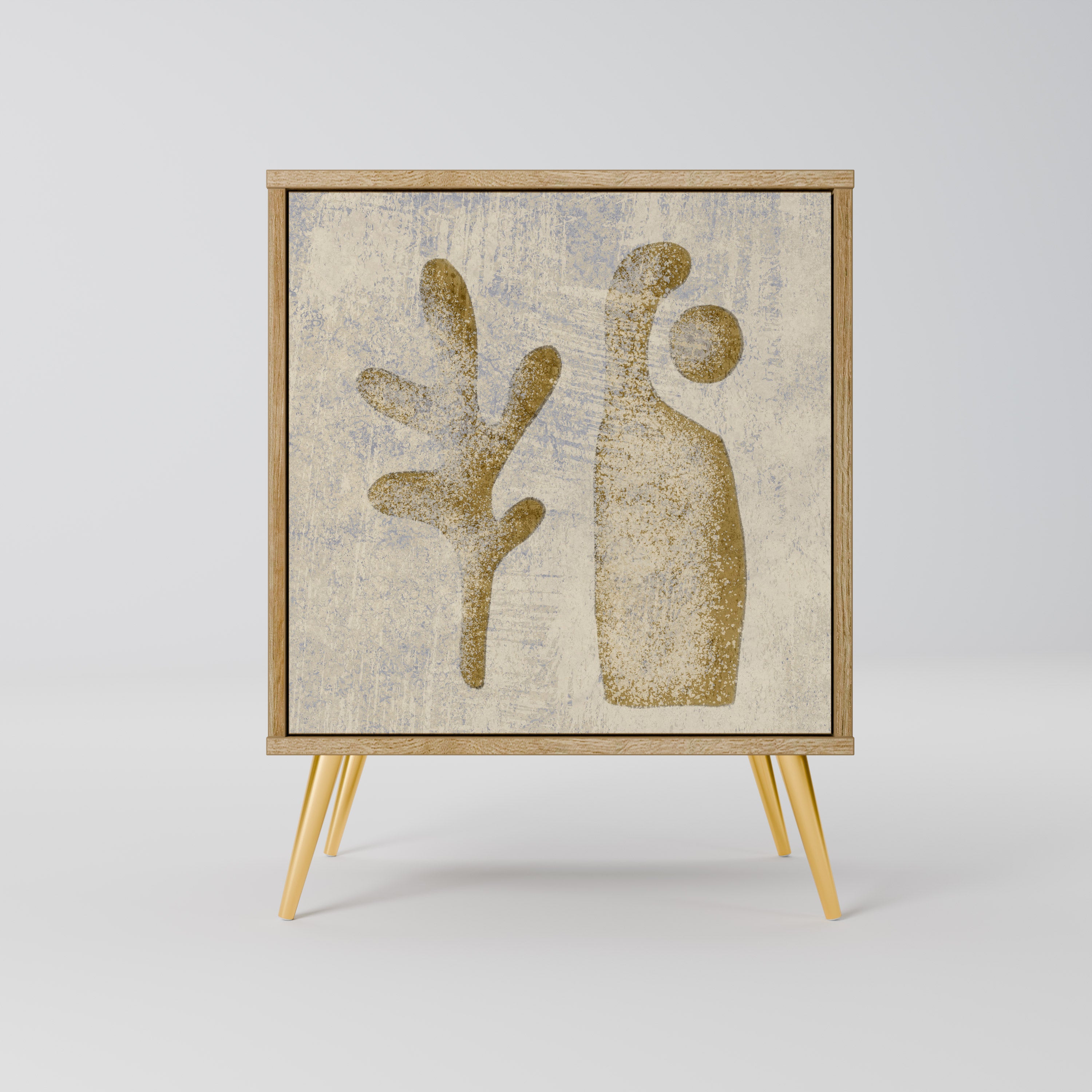 SAND SCULPTURES Sideboard mit 1 Tür in Eiche-Optik