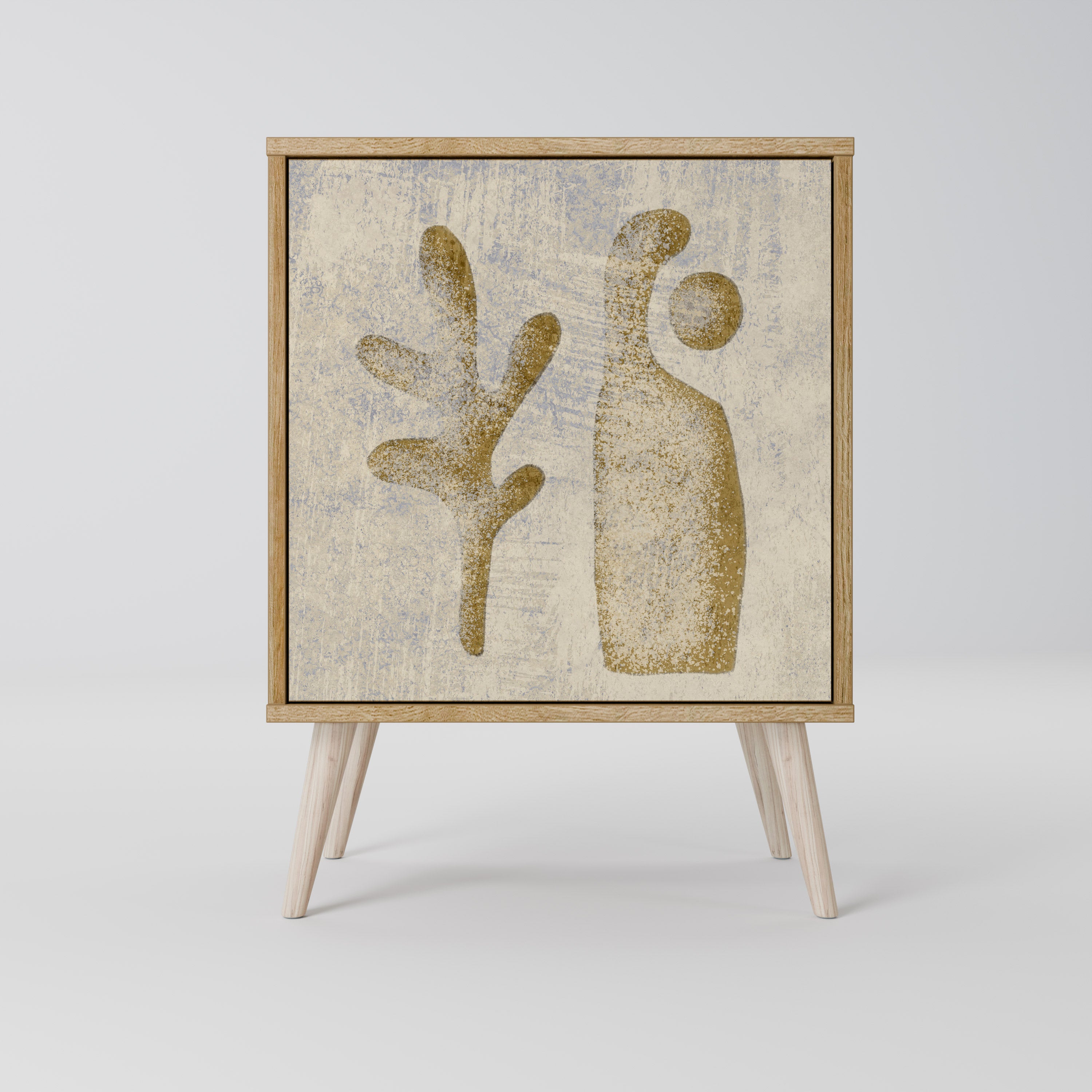 SAND SCULPTURES Sideboard mit 1 Tür in Eiche-Optik