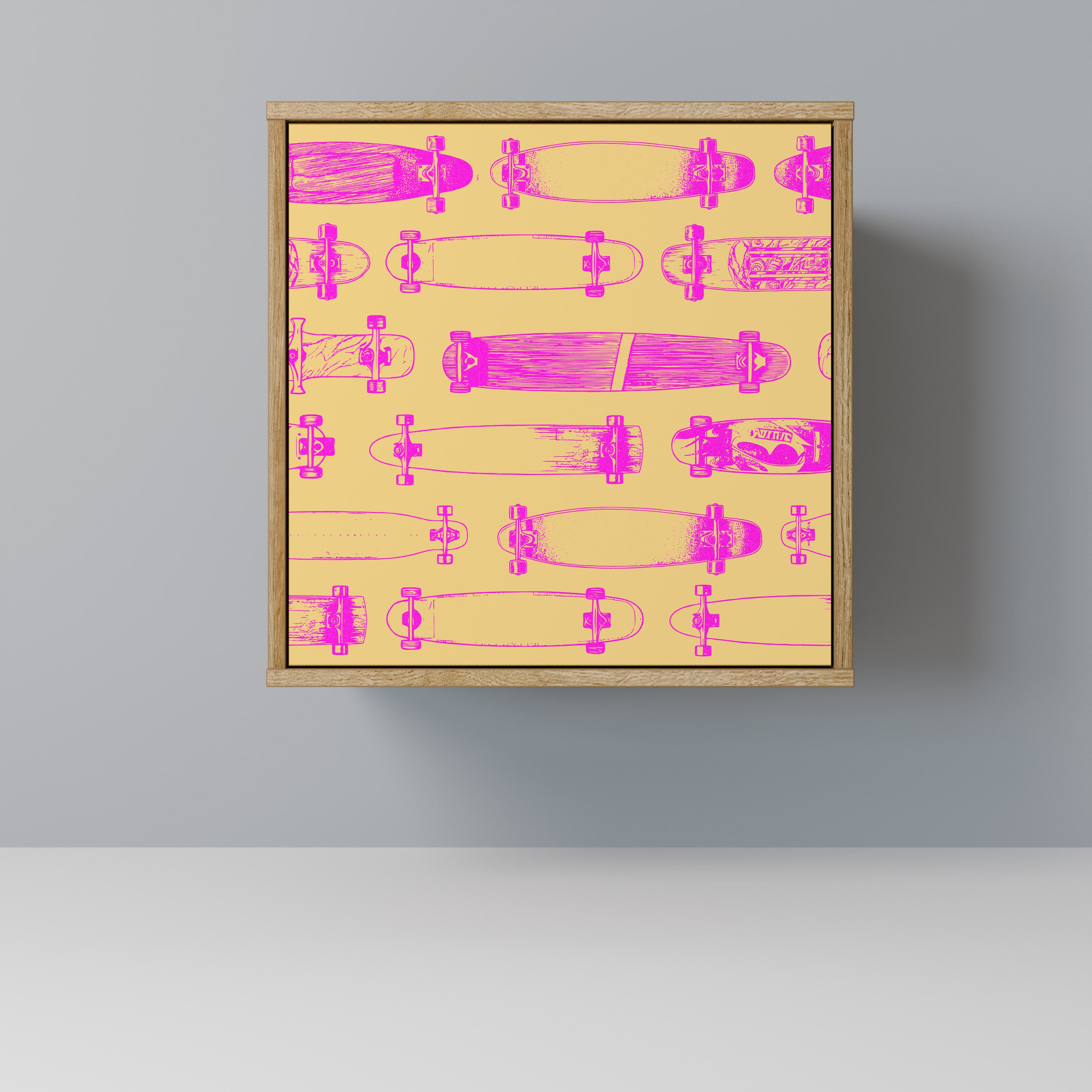 SKATEBOARD ARTISTRY Sideboard mit 1 Tür in Eiche-Optik