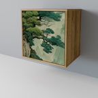 VERDURE ABYSS 1-Door Sideboard in Oak Effect