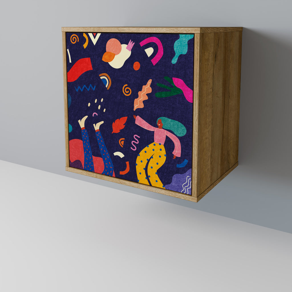 FESTIVE PLEASURES Sideboard mit 1 Tür in Eiche-Optik