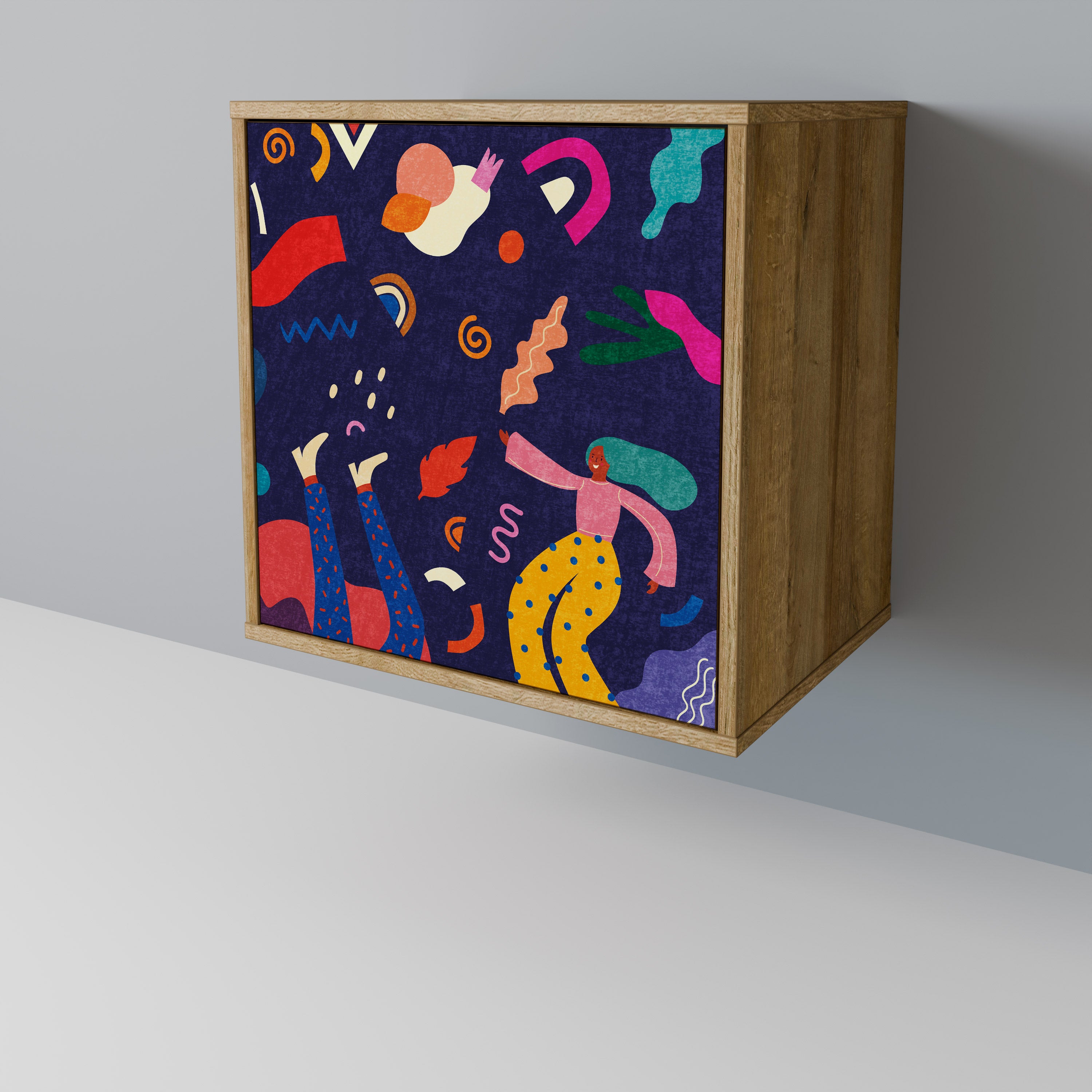 FESTIVE PLEASURES Sideboard mit 1 Tür in Eiche-Optik