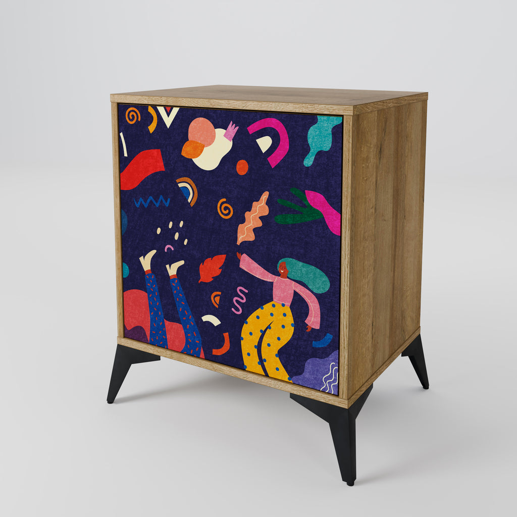 FESTIVE PLEASURES Sideboard mit 1 Tür in Eiche-Optik