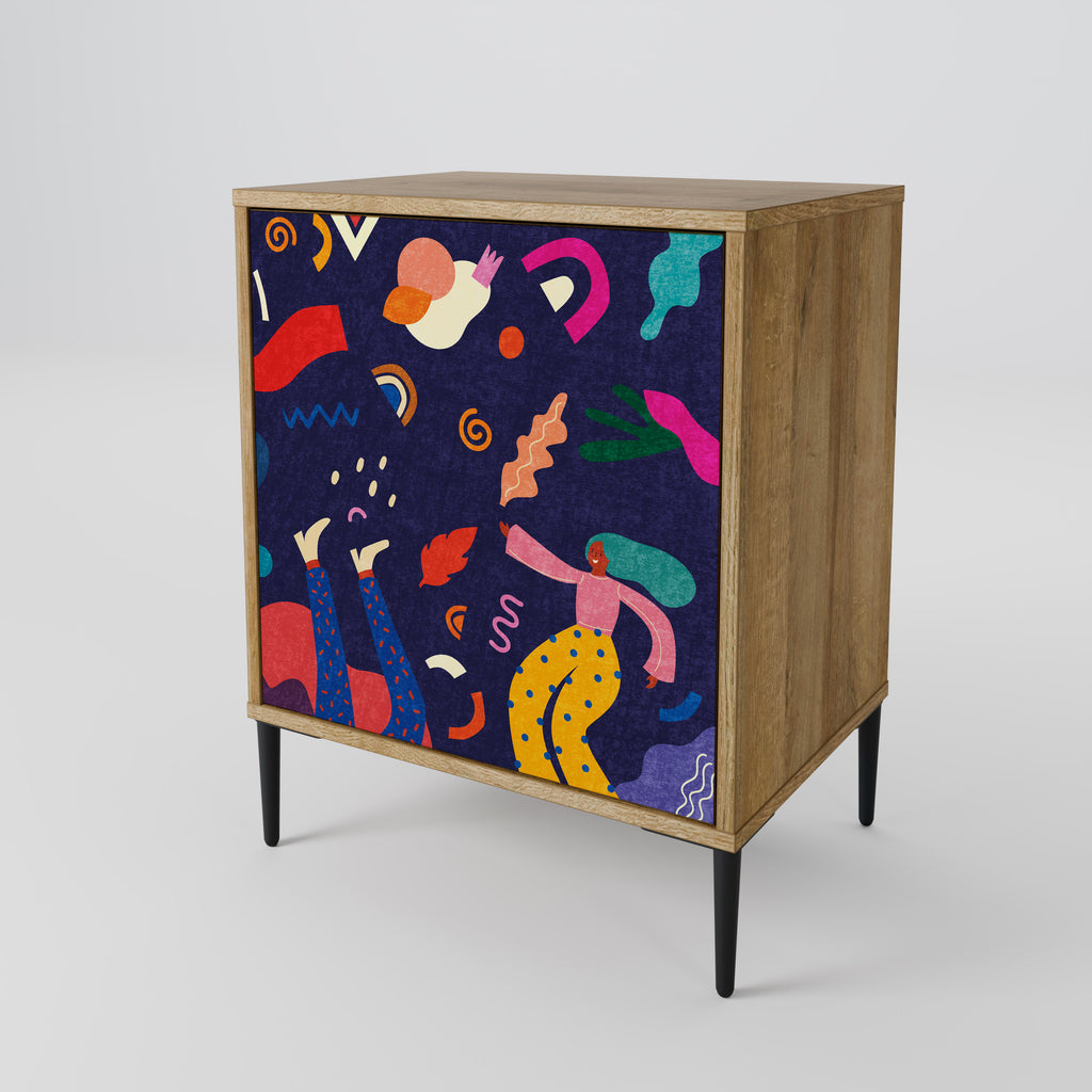 FESTIVE PLEASURES Sideboard mit 1 Tür in Eiche-Optik