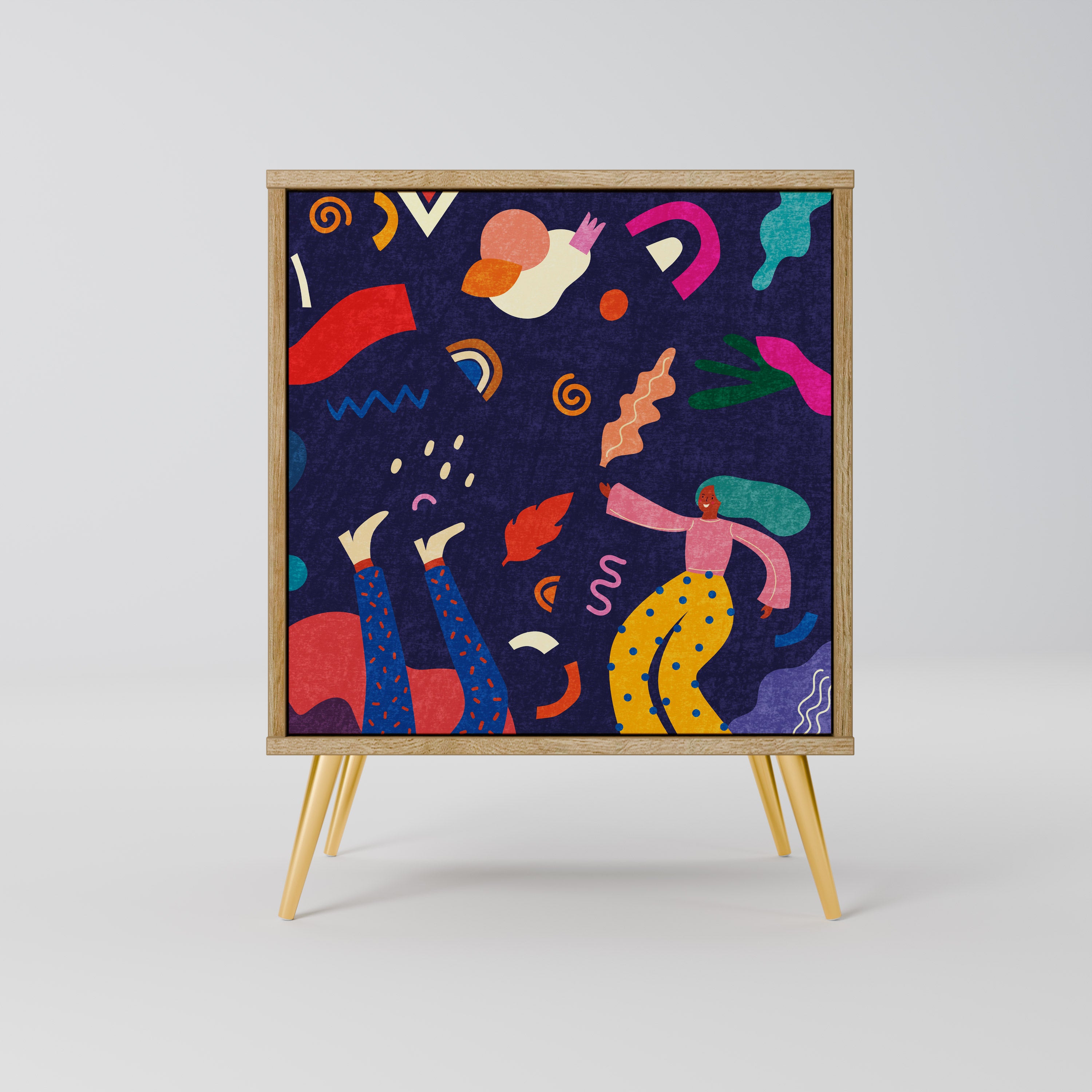 FESTIVE PLEASURES Sideboard mit 1 Tür in Eiche-Optik