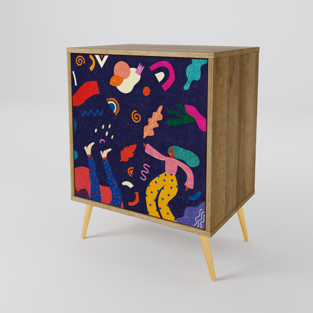 FESTIVE PLEASURES Sideboard mit 1 Tür in Eiche-Optik