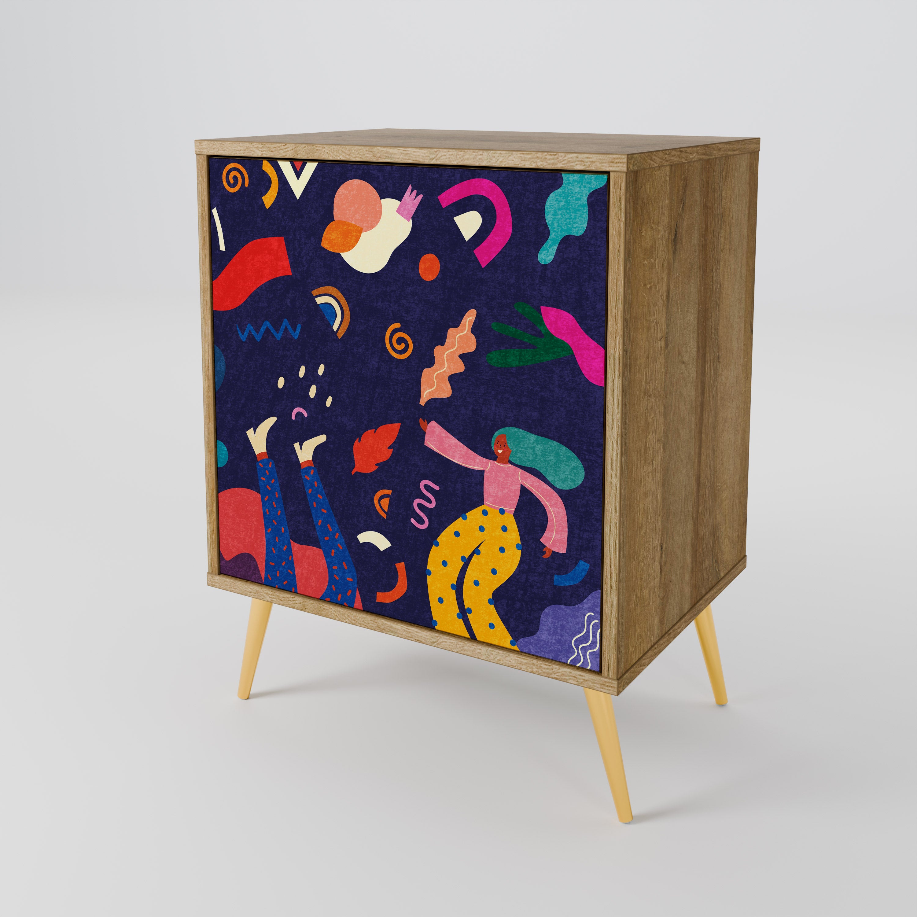 FESTIVE PLEASURES Sideboard mit 1 Tür in Eiche-Optik