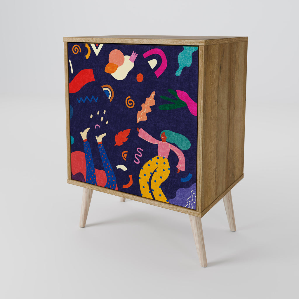 FESTIVE PLEASURES Sideboard mit 1 Tür in Eiche-Optik