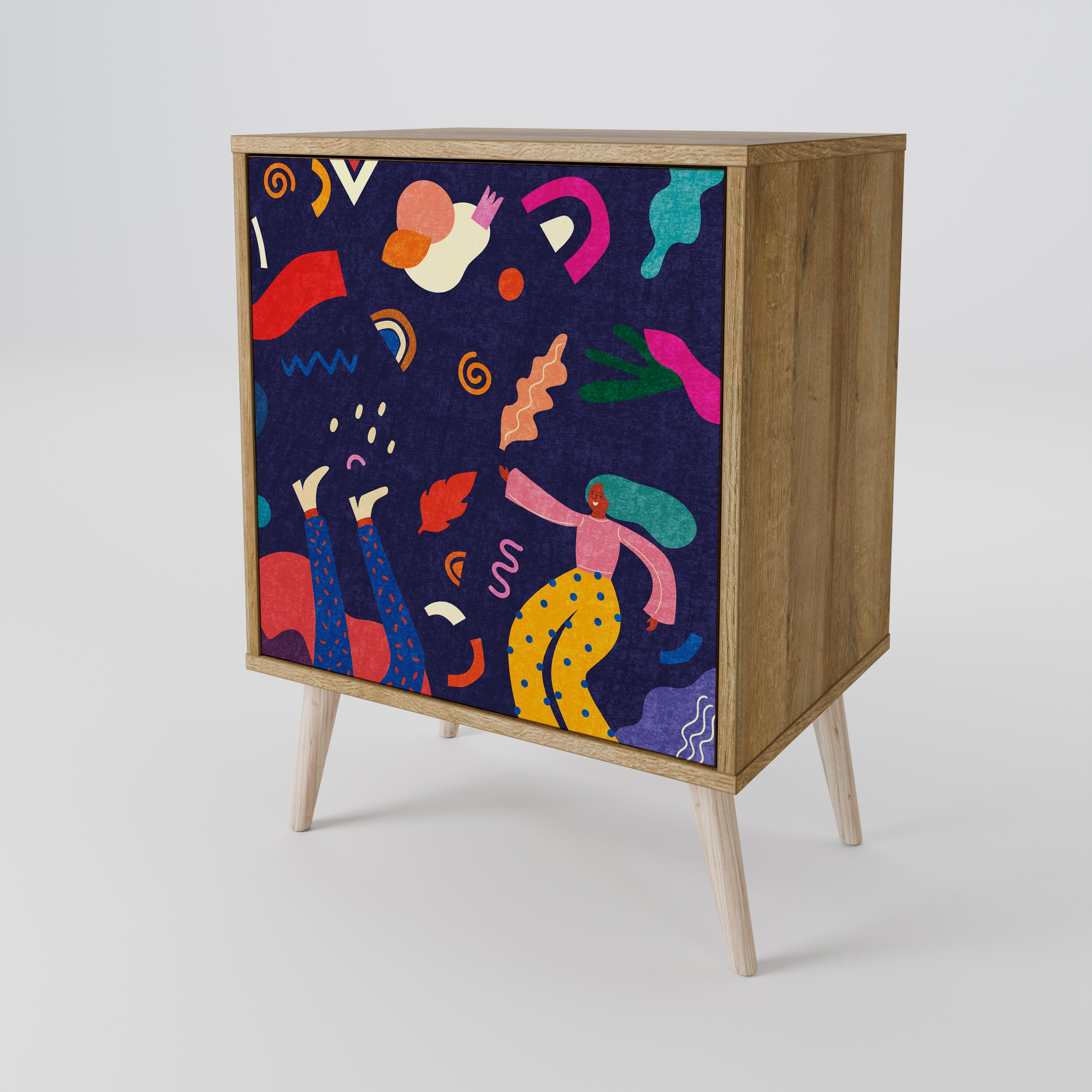 FESTIVE PLEASURES Sideboard mit 1 Tür in Eiche-Optik