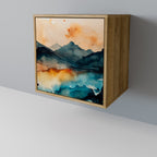 OMINOUS MOUNTAINS Sideboard mit 1 Tür in Eiche-Optik