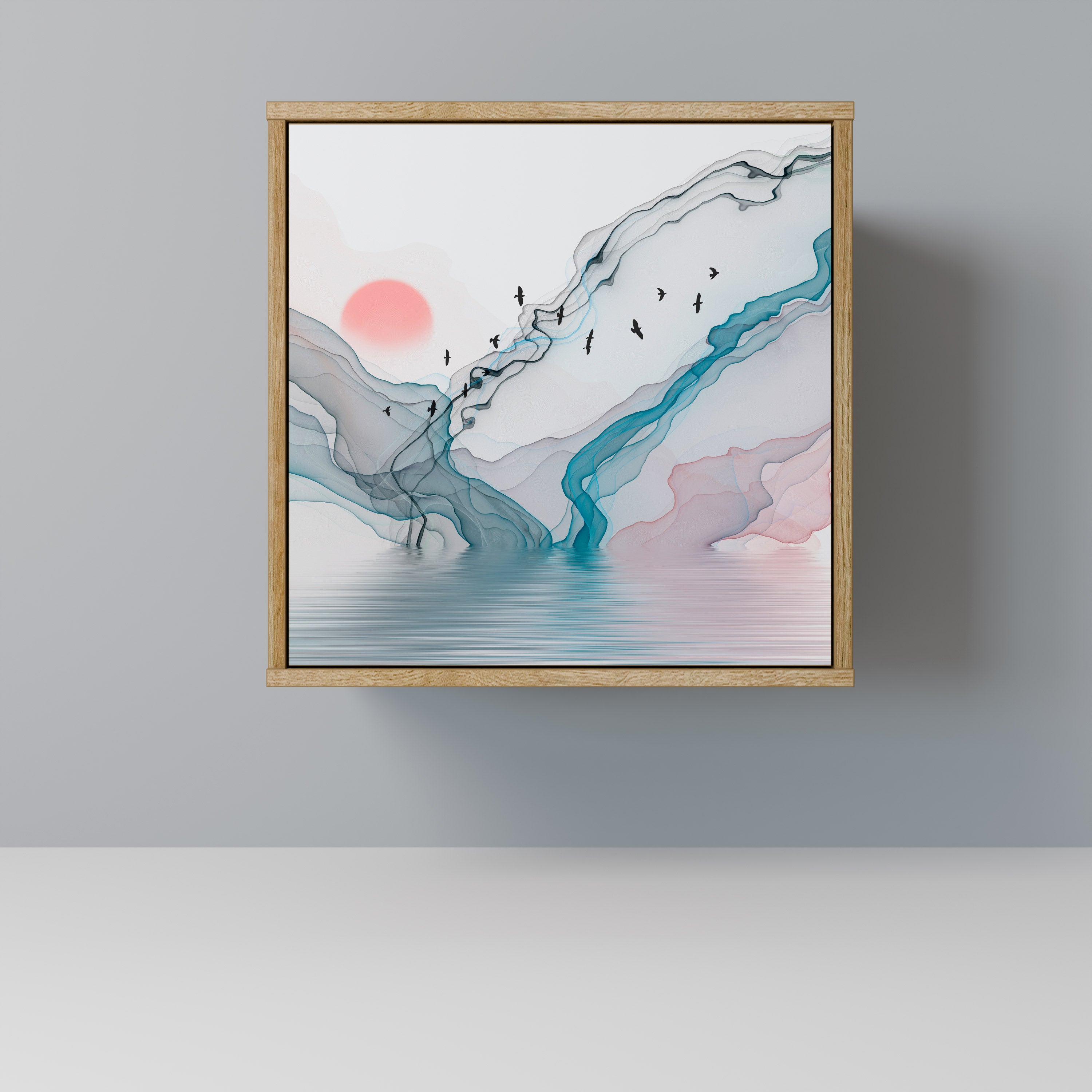 VELVET CROSSING Sideboard mit 1 Tür in Eiche-Optik