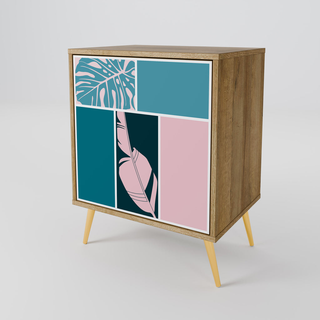 COMBINATION OF SHAPES Sideboard mit 1 Tür in Eiche-Optik