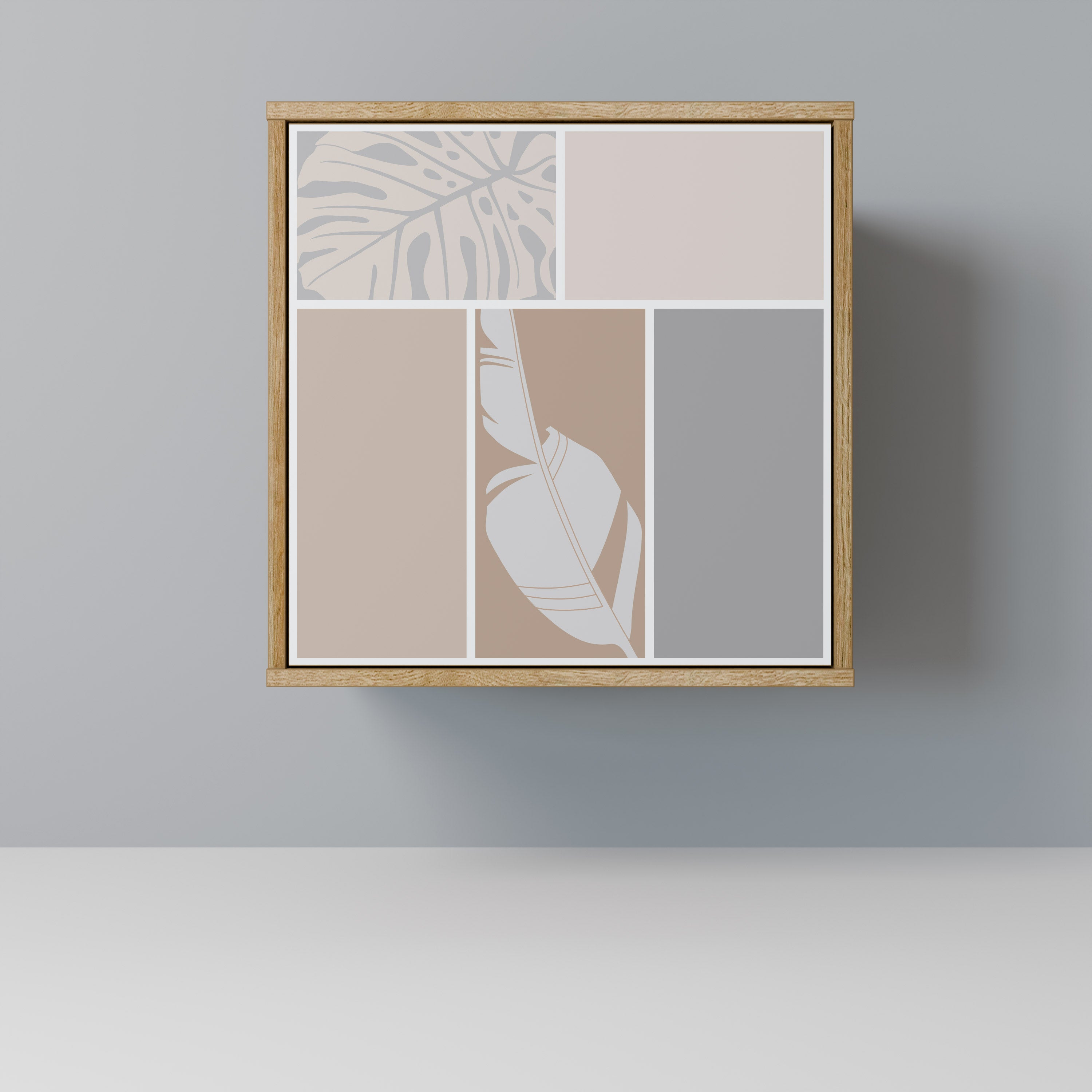 TROPICAL SHAPES Sideboard mit 1 Tür in Eiche-Optik