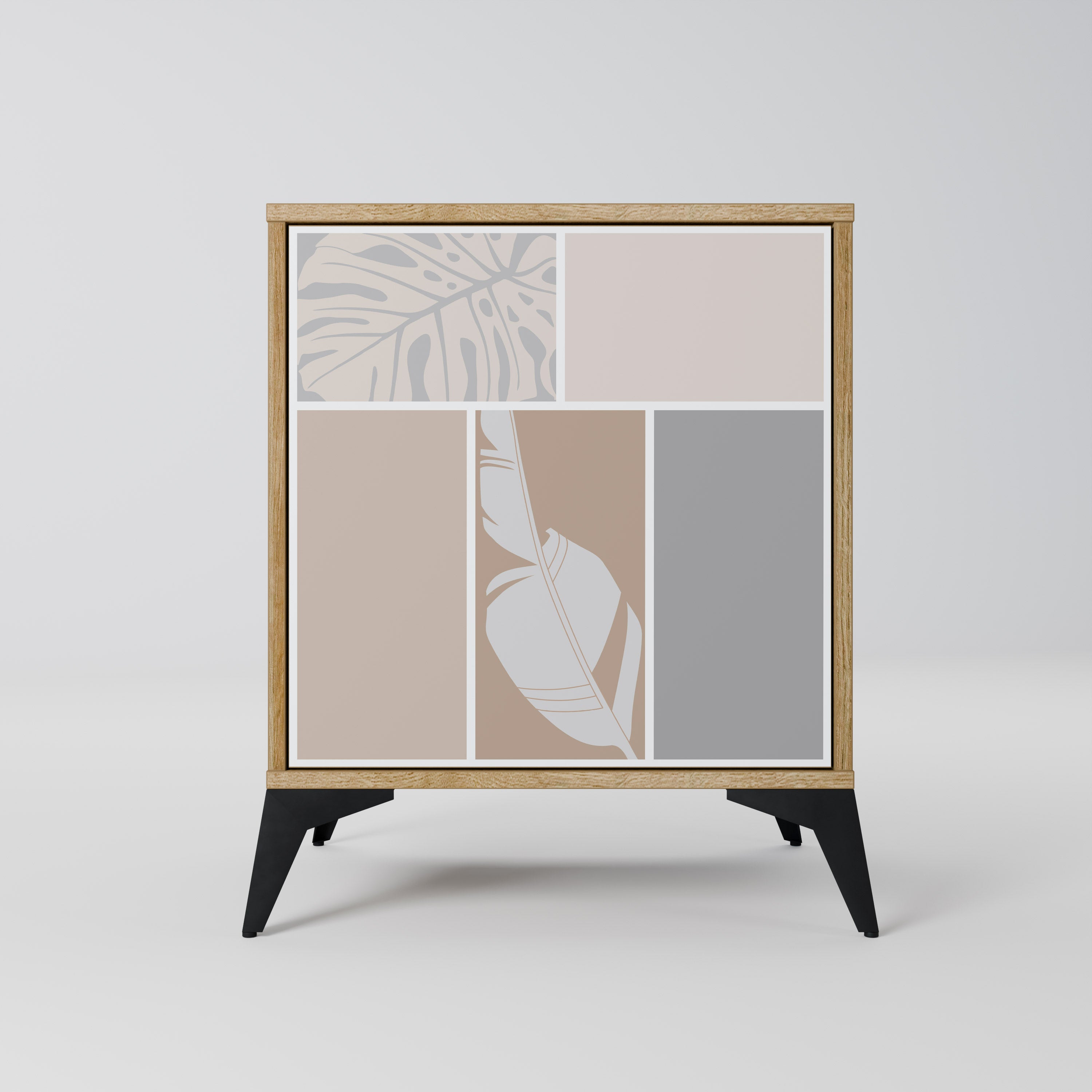 TROPICAL SHAPES Sideboard mit 1 Tür in Eiche-Optik