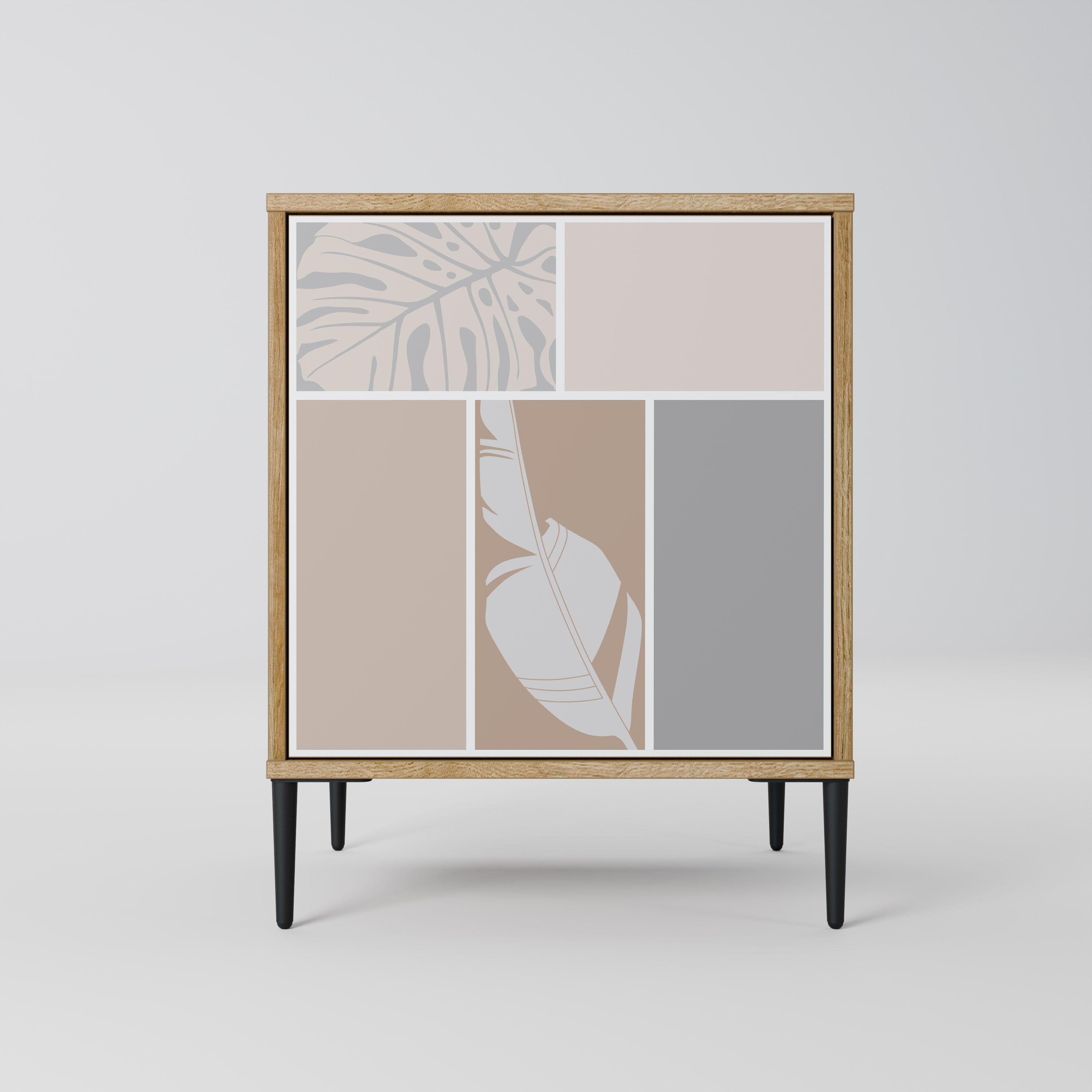 TROPICAL SHAPES Sideboard mit 1 Tür in Eiche-Optik