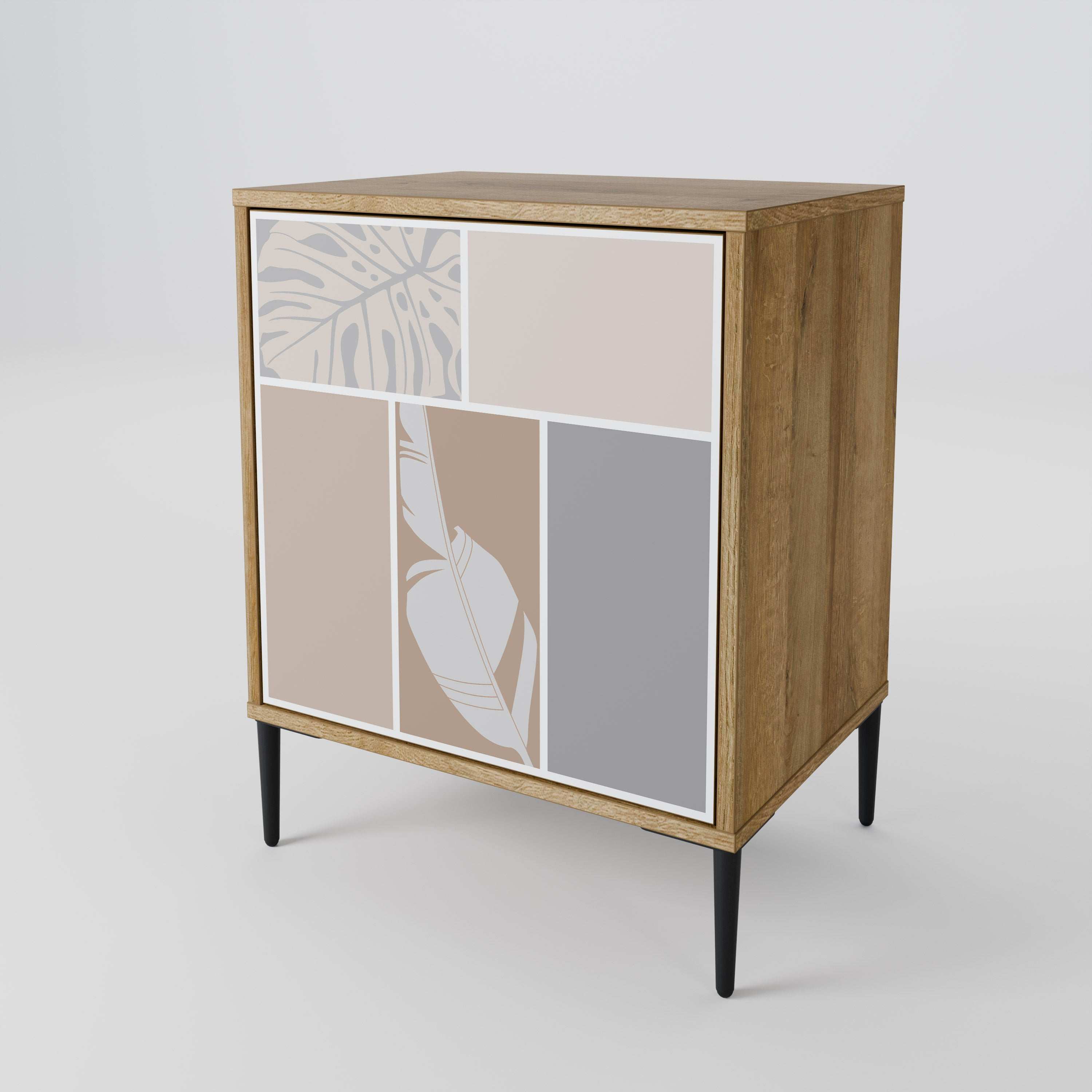 TROPICAL SHAPES Sideboard mit 1 Tür in Eiche-Optik