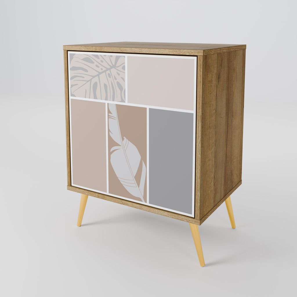 TROPICAL SHAPES Sideboard mit 1 Tür in Eiche-Optik