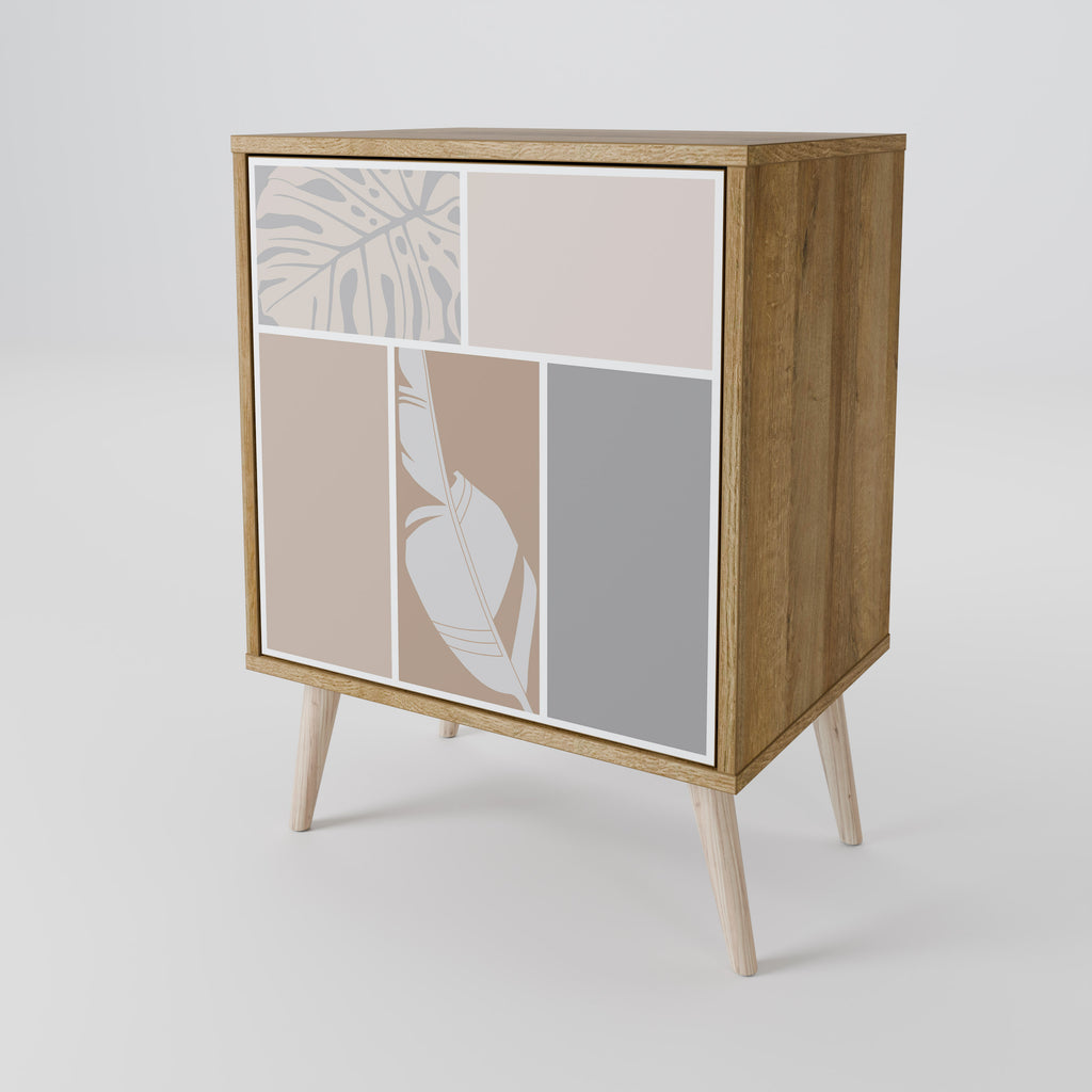 TROPICAL SHAPES Sideboard mit 1 Tür in Eiche-Optik