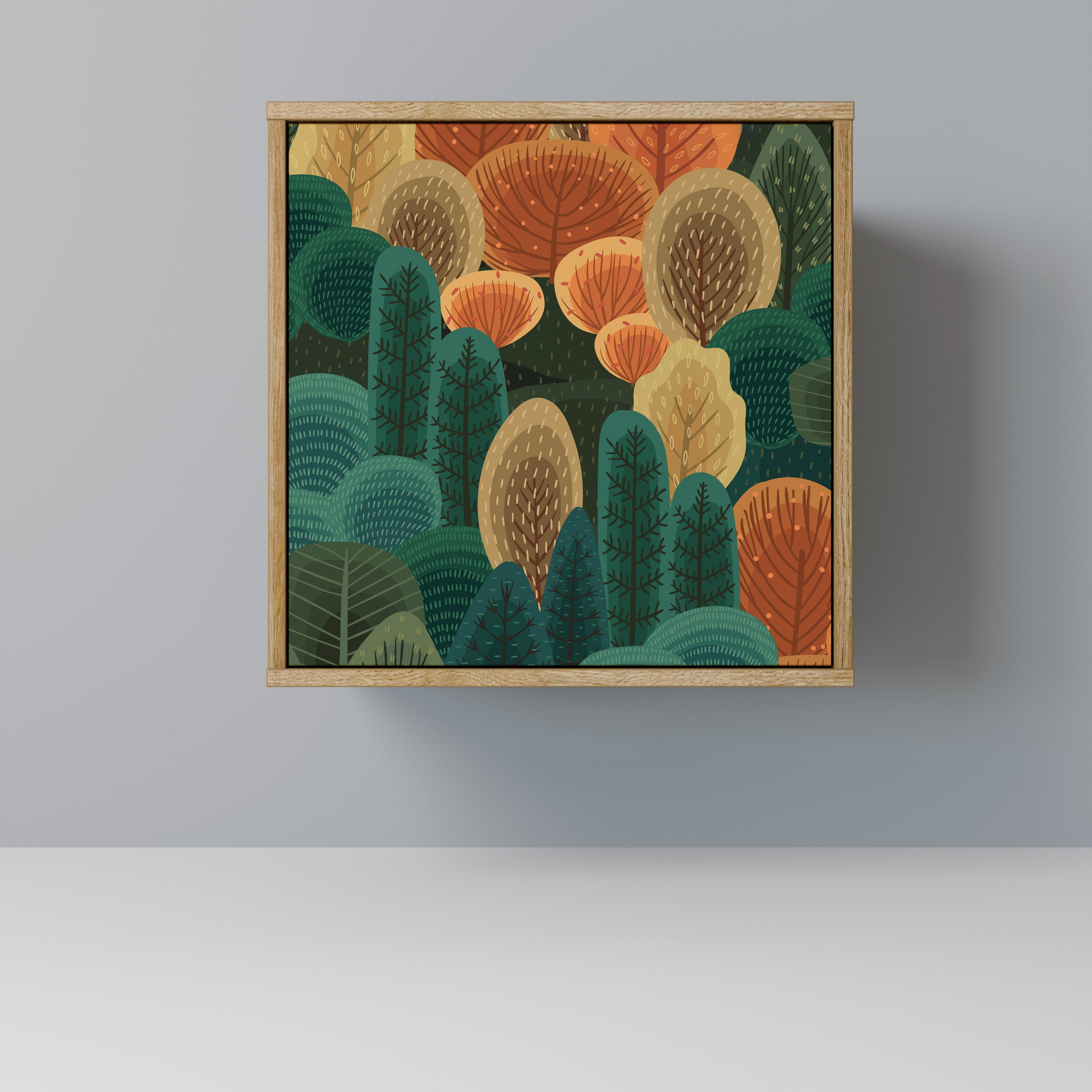 AUTUMN KALEIDOSCOPE Sideboard mit 1 Tür in Eiche-Optik