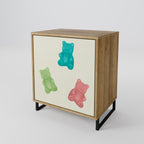 GUMMY BEARS Sideboard mit 1 Tür in Eiche-Optik