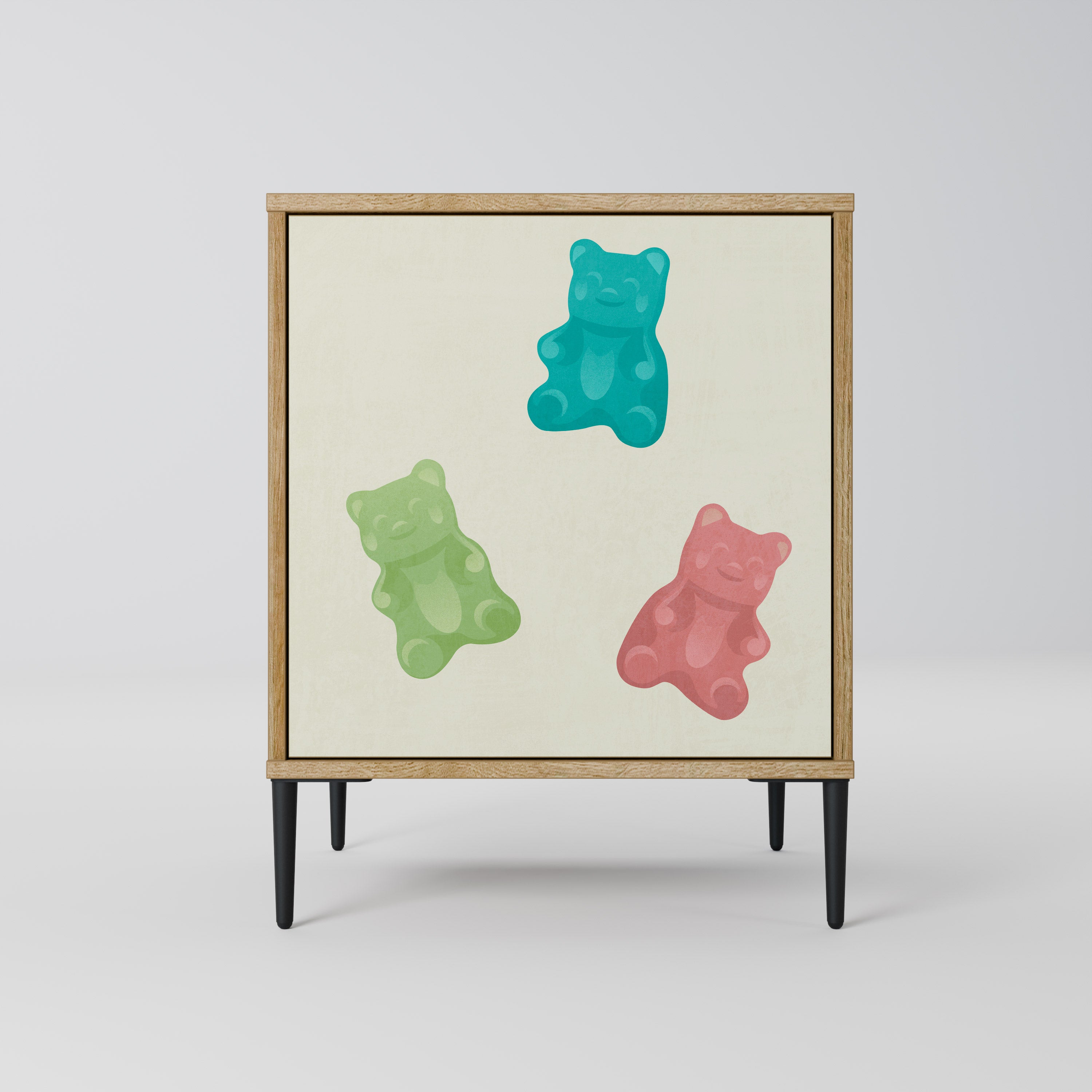GUMMY BEARS Sideboard mit 1 Tür in Eiche-Optik
