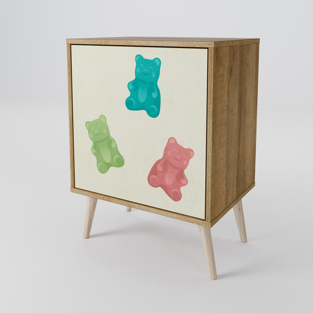 GUMMY BEARS Sideboard mit 1 Tür in Eiche-Optik