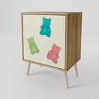 GUMMY BEARS Sideboard mit 1 Tür in Eiche-Optik