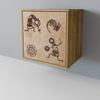 AFRICAN STYLE Sideboard mit 1 Tür in Eiche-Optik