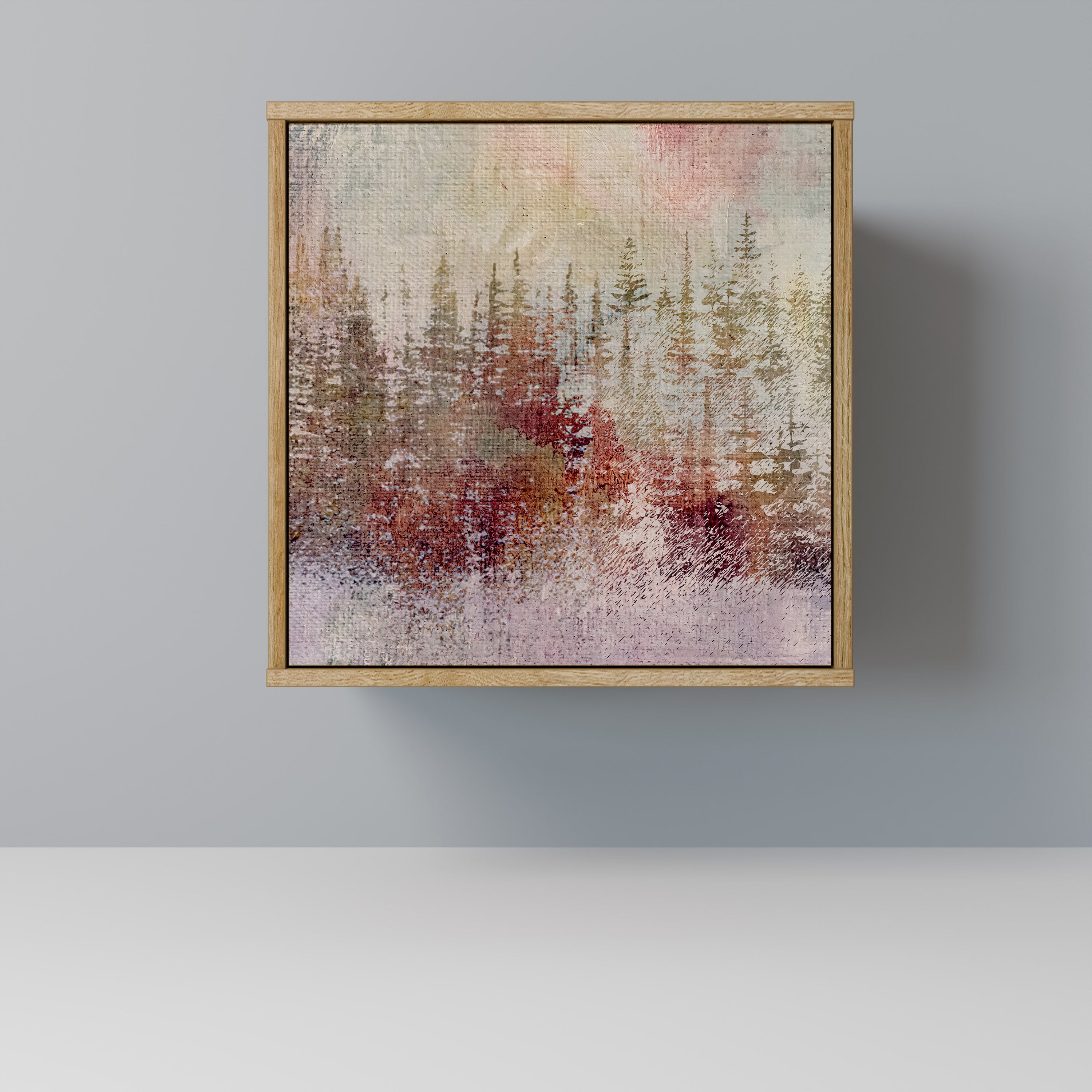 VEILED SUMMIT Sideboard mit 1 Tür in Eiche-Optik