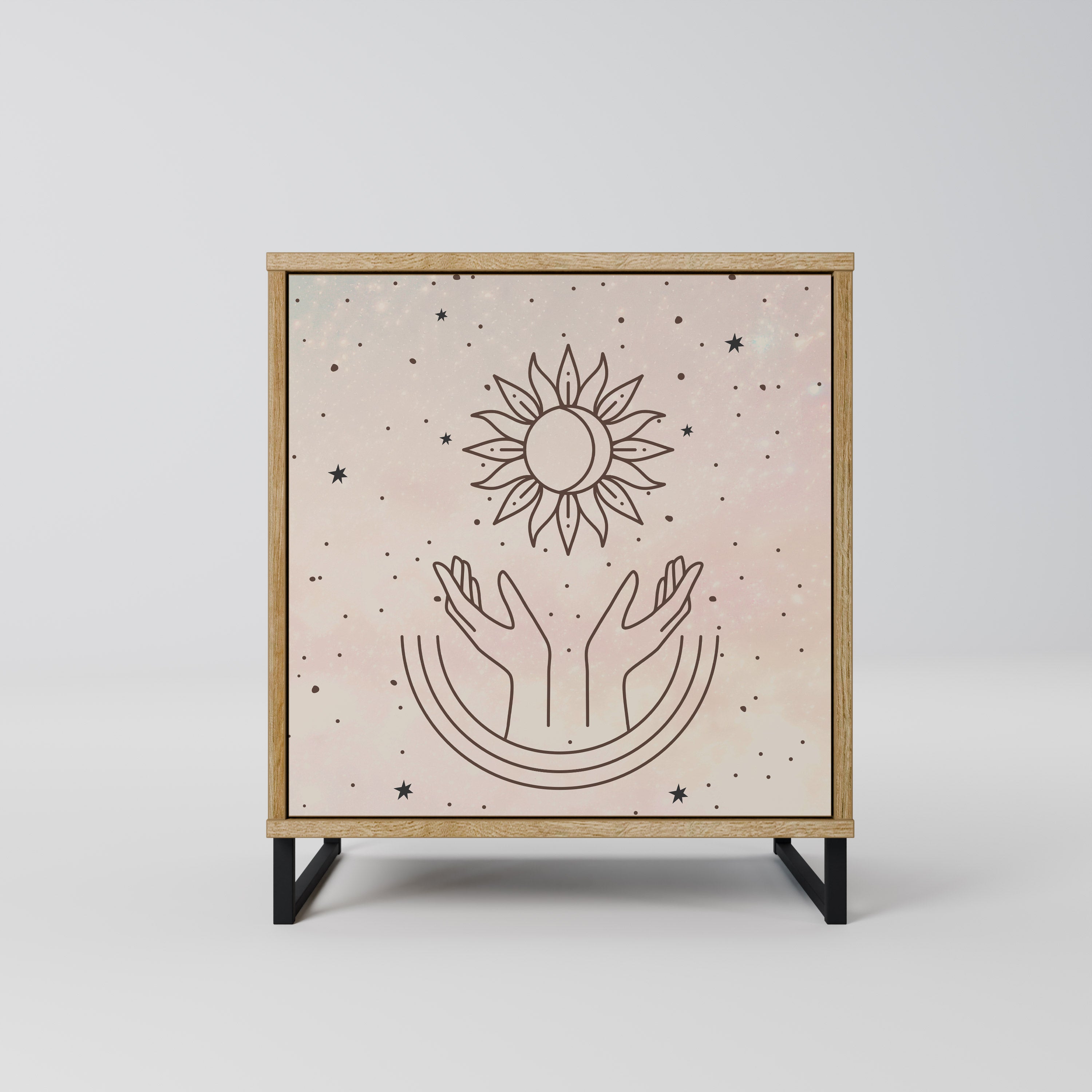 DELICATE BEAUTY Sideboard mit 1 Tür in Eiche-Optik