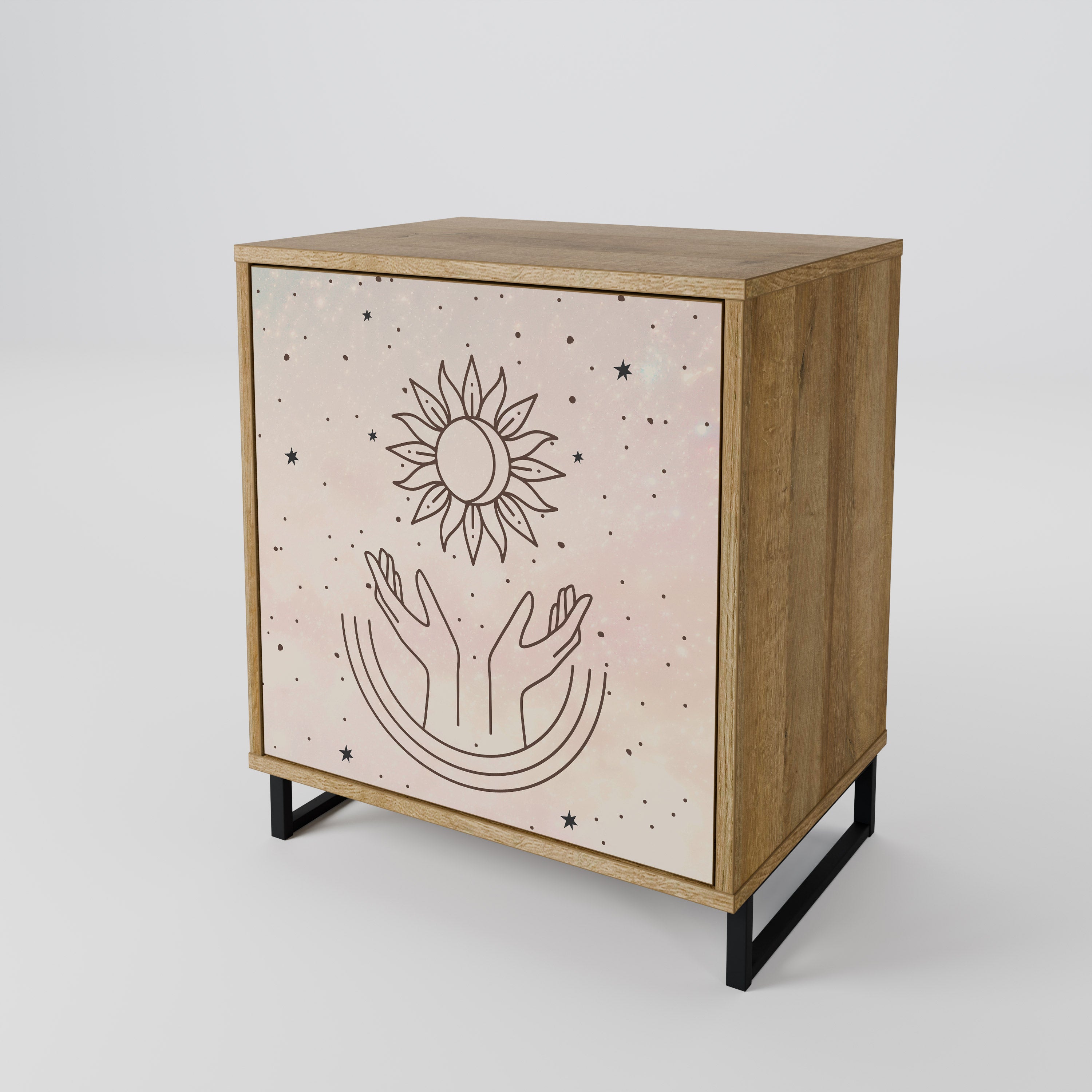 DELICATE BEAUTY Sideboard mit 1 Tür in Eiche-Optik