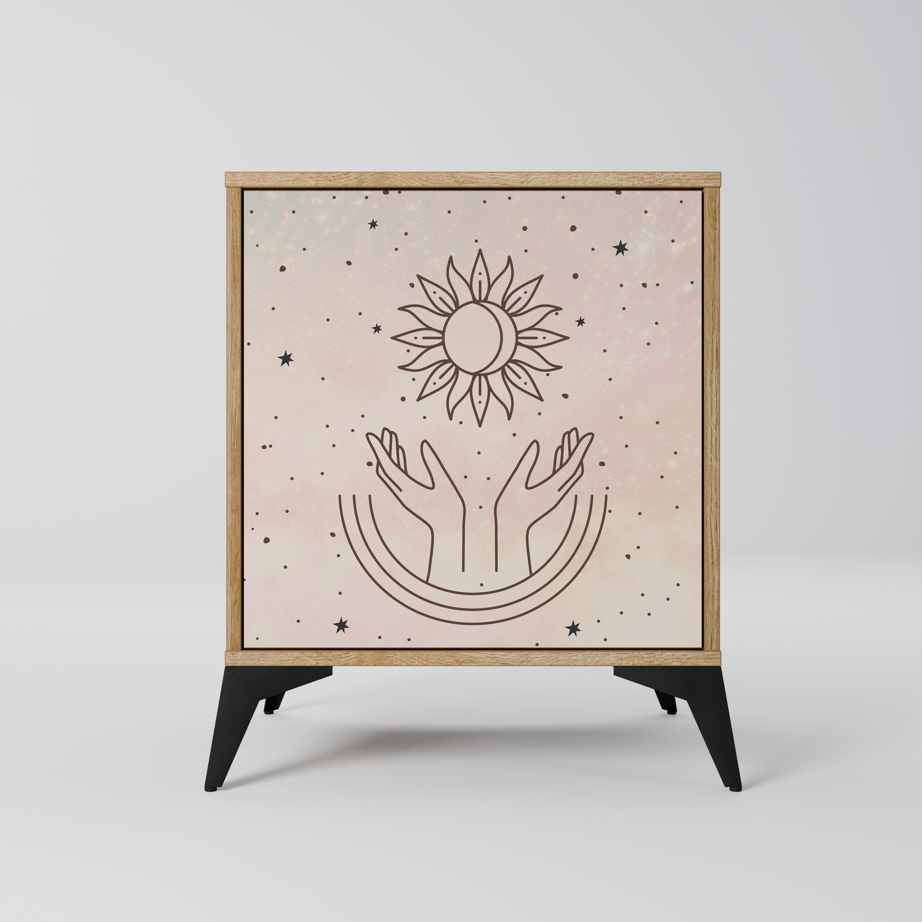 DELICATE BEAUTY Sideboard mit 1 Tür in Eiche-Optik